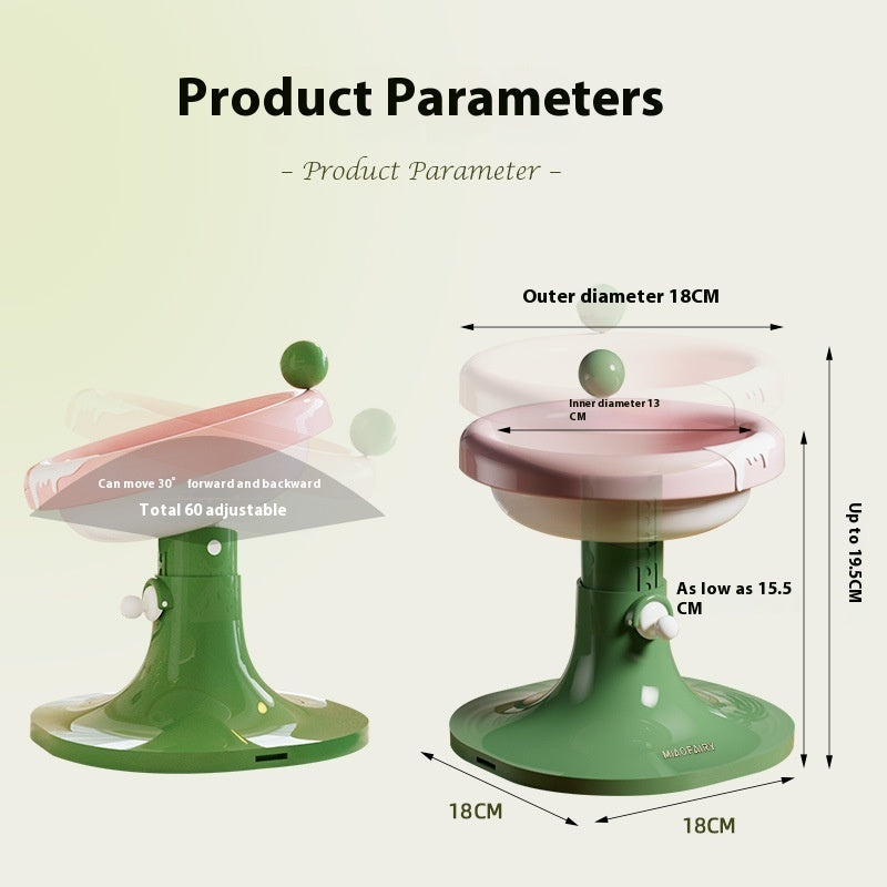 Lifting Ceramic Cat Feeding Bowl Pet Tableware