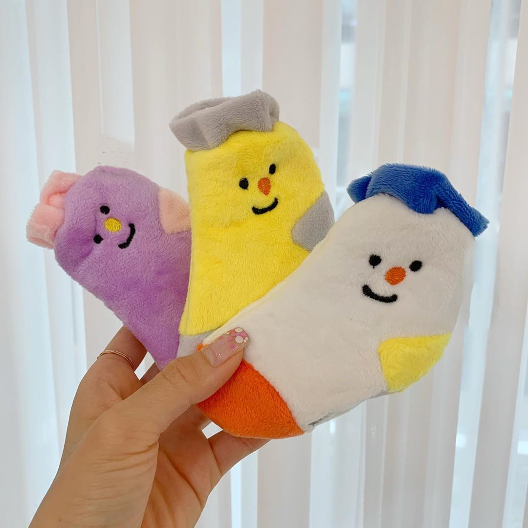 Cute Dog Socks Hidden Food List