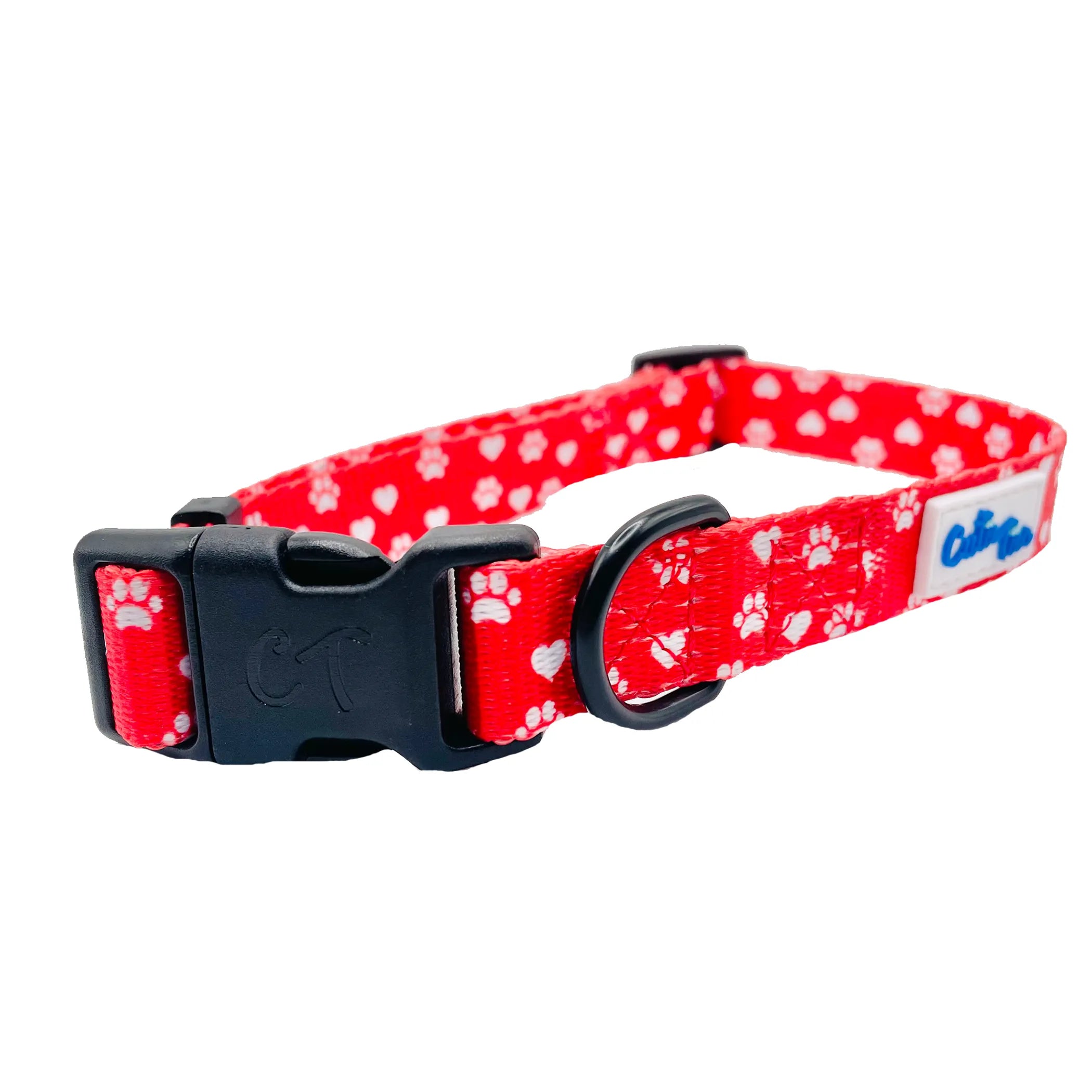 Colorful Cutie Ties fun design dog collar with adjustable strap and playful patterns, perfect for small to medium dogs.