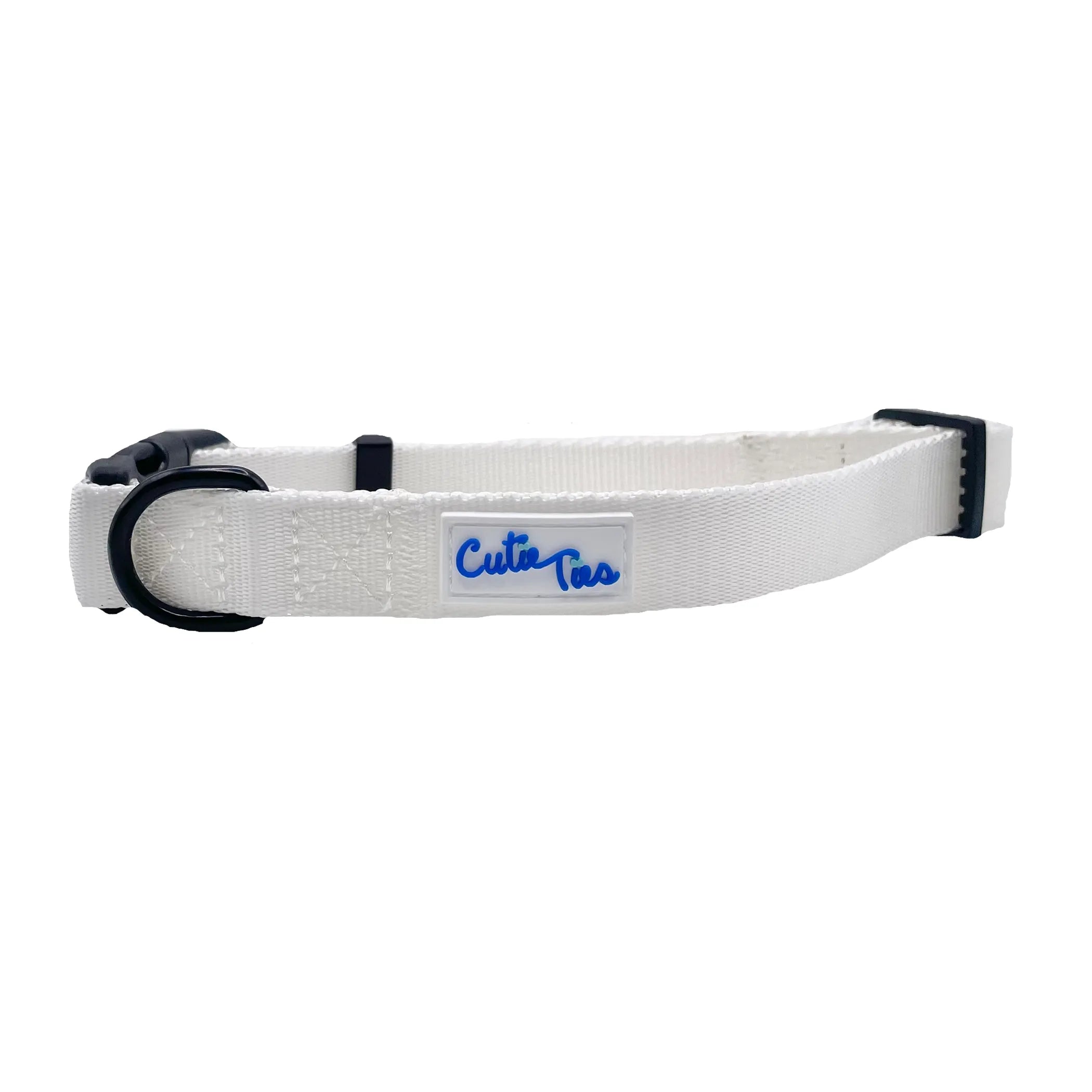 Colorful Cutie Ties fun design dog collar with playful patterns, adjustable fit, made by Cutie Ties for small to medium dogs.