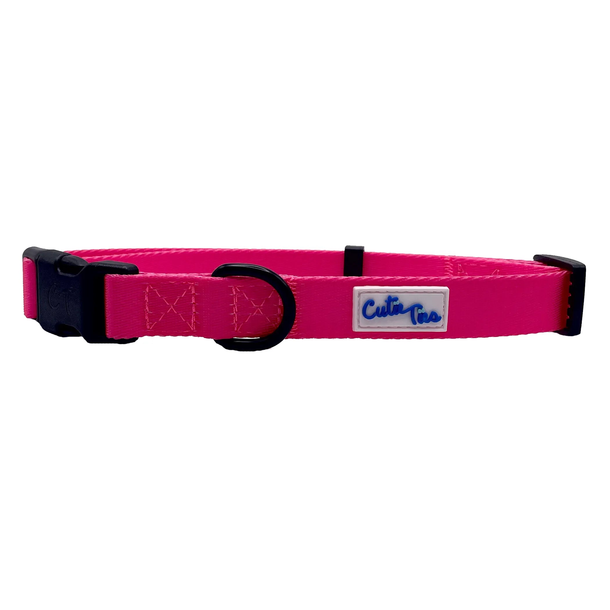 Colorful Cutie Ties fun design dog collar with adjustable strap and secure buckle, perfect for small to medium dogs.