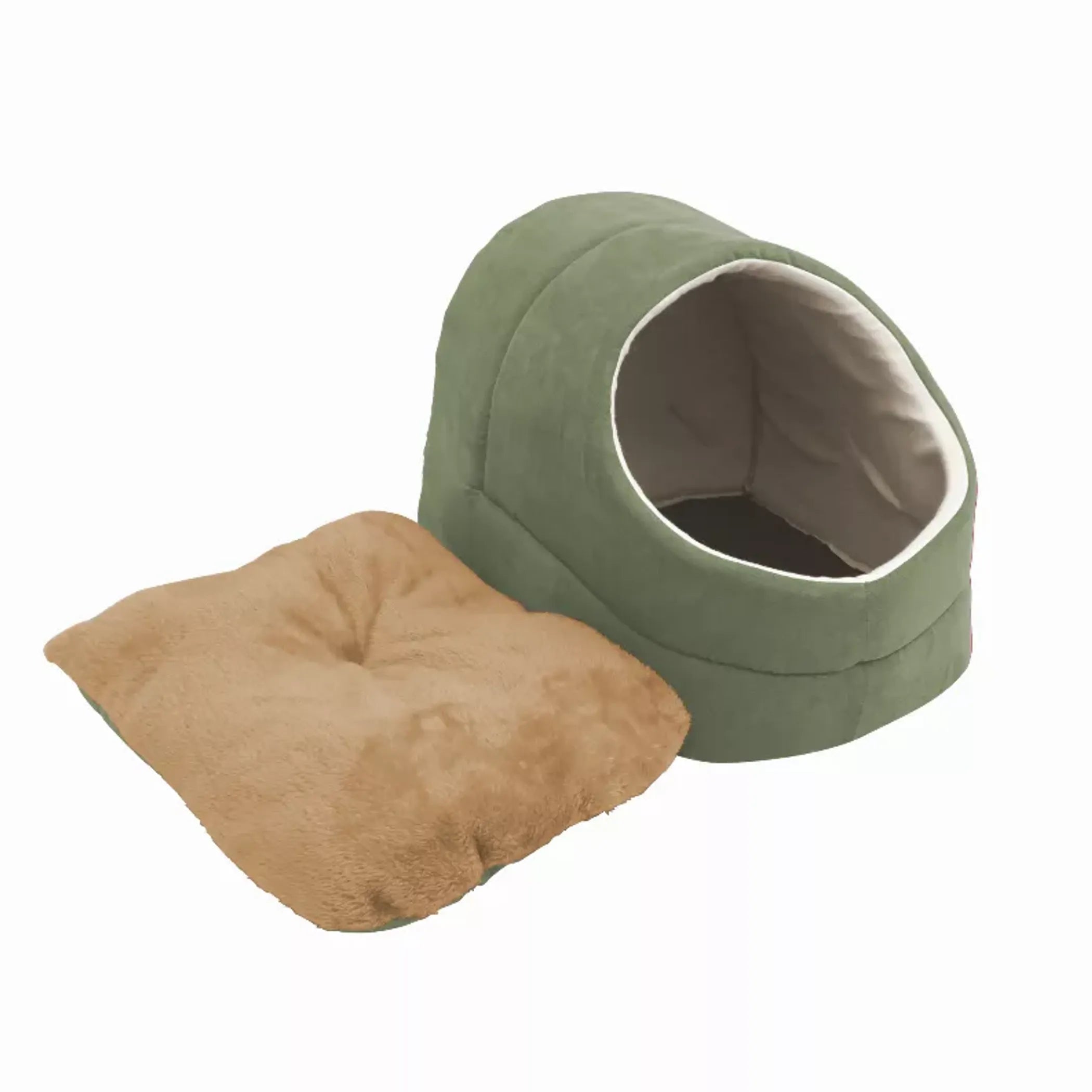 JESPET GOOPAWS Cat Cave Bed cozy warming burrow hideaway with soft interior, perfect for cats to rest and hide comfortably.
