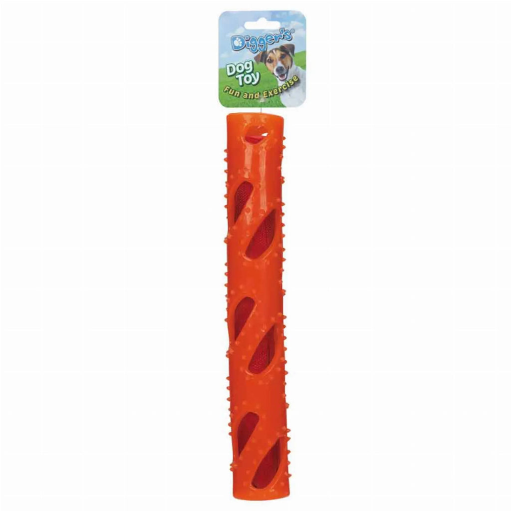 DGR Crinkle Stuff Stick Blue made of TPR material by Digger's, showing a crinkled blue toy designed for pets.
