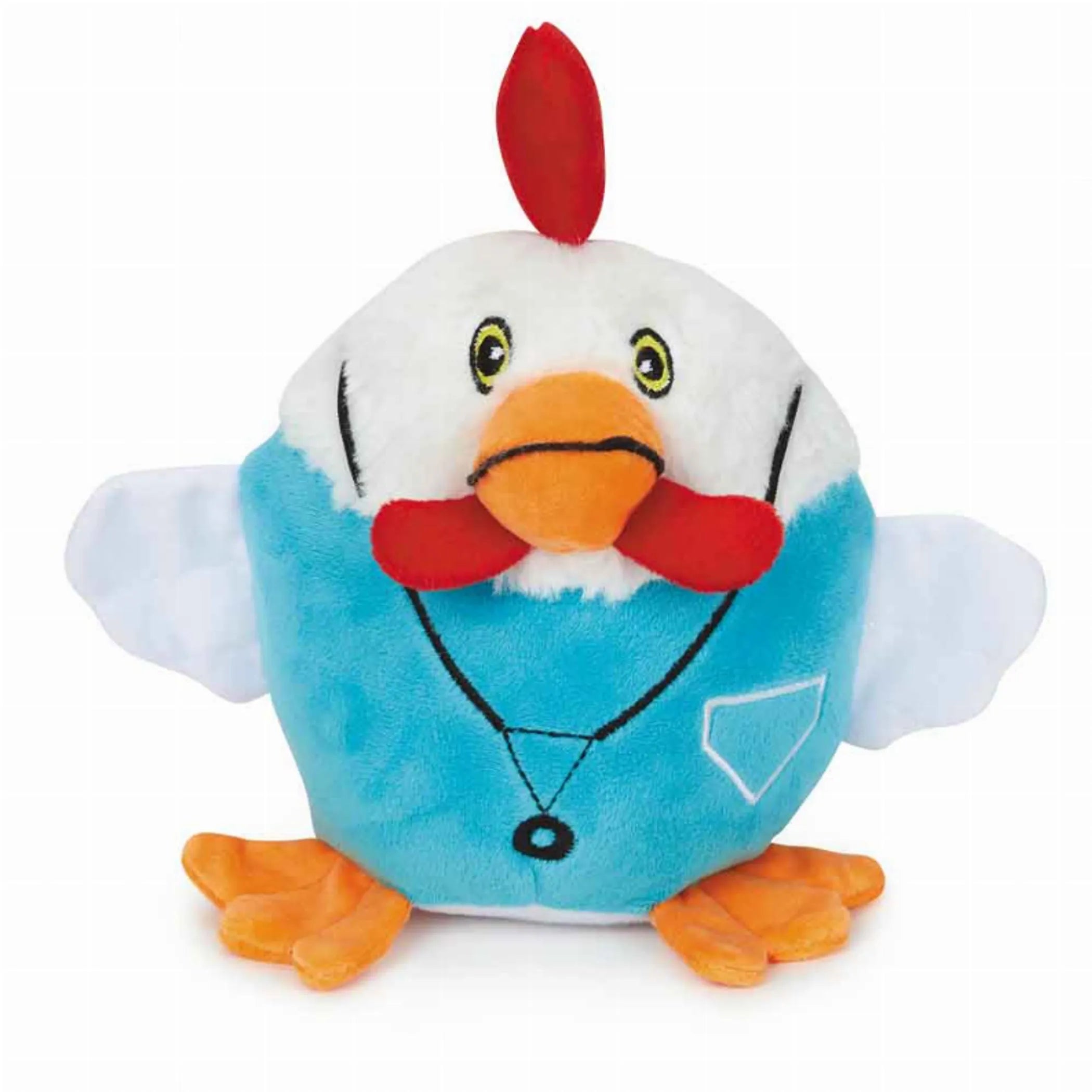 Zanies 1st Responder Health Professional plush dog toy featuring a soft stuffed design with medical-themed details.