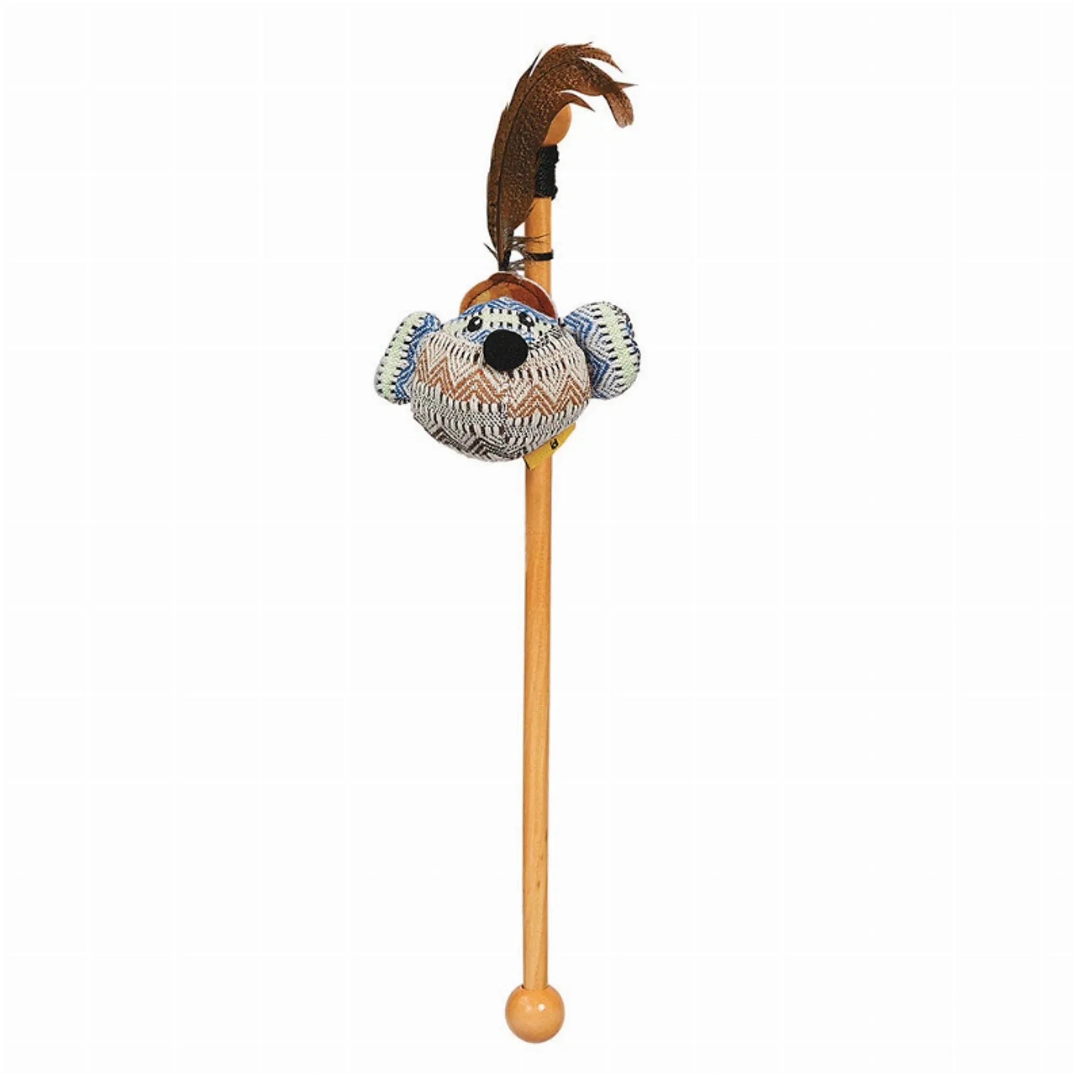 Soft plush MT Cat Teaser Magnet Mouse from Meow Town, featuring a cute stuffed mouse with a magnet for cat play.
