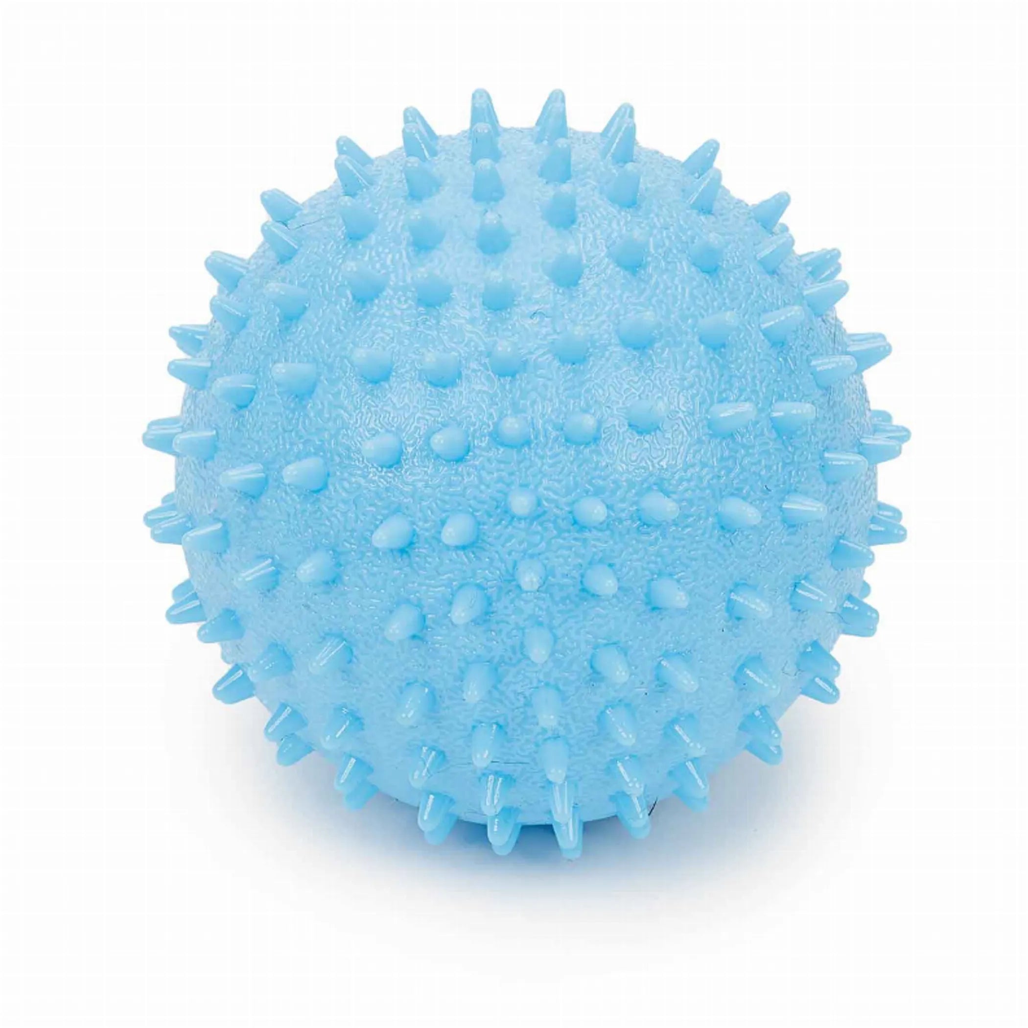 Digger's DG Spiked TPR Ball with Bell for dogs, featuring a textured spiked surface and a ringing bell inside for play and engagement.