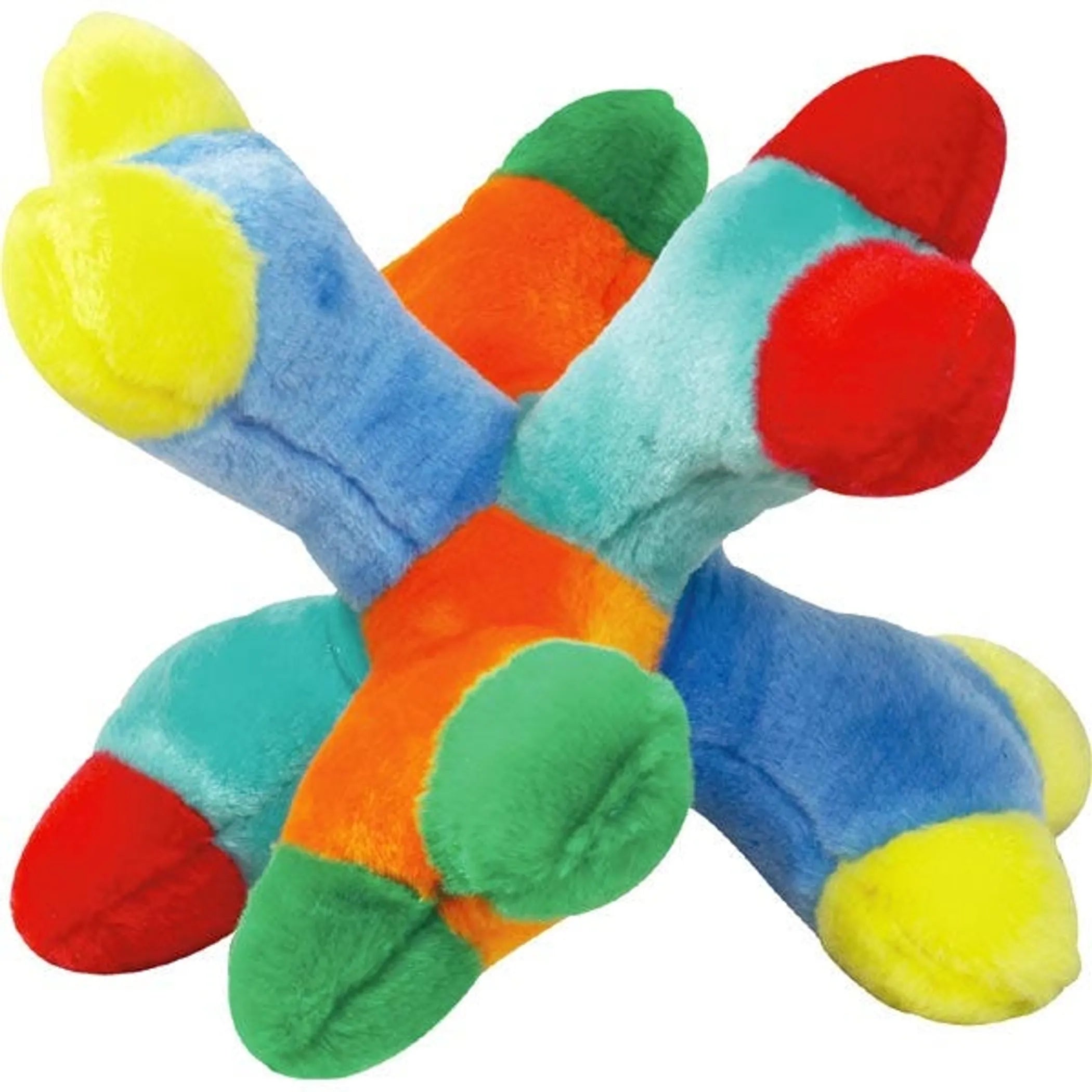 Zanies Attack A Jack 11-inch plush dog toy, interactive chew and fetch toy with colorful stuffed plush design for dogs.