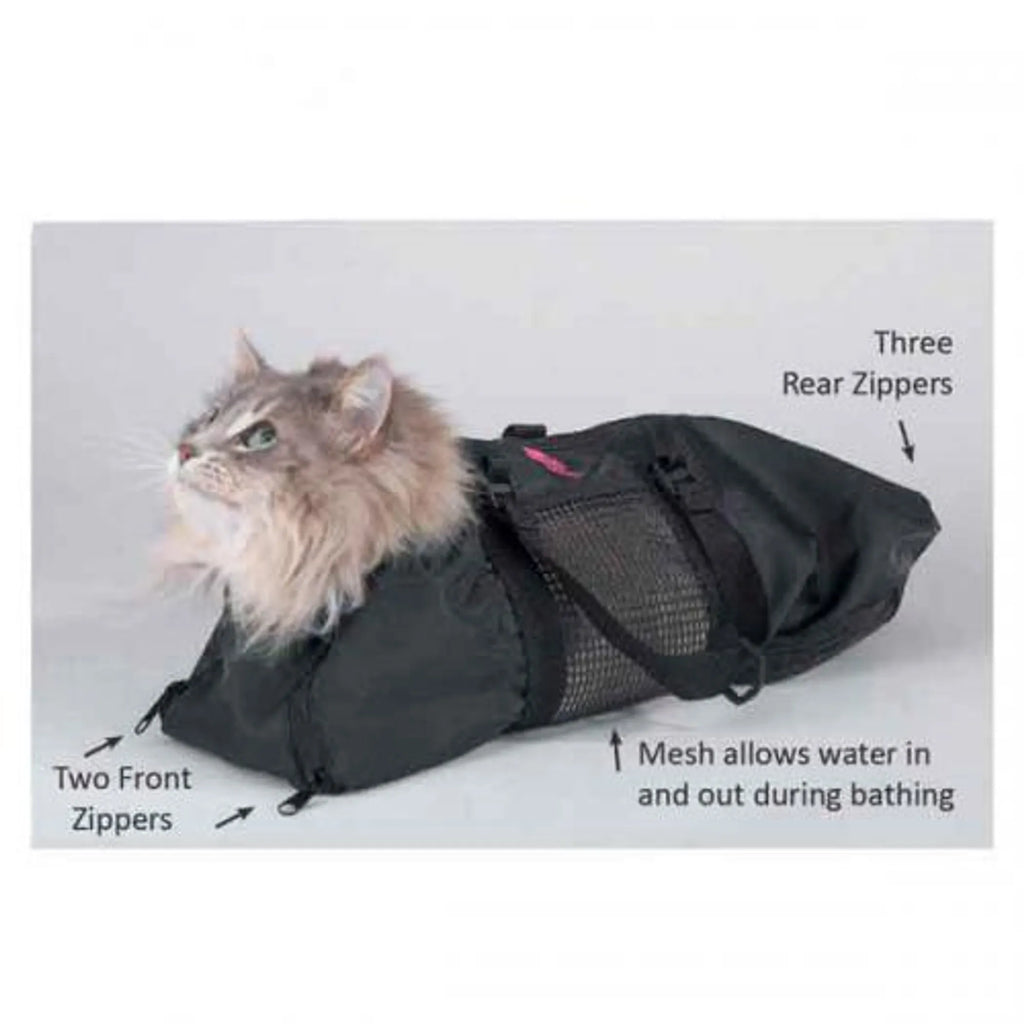 Top Performance cat grooming bag with multiple compartments and handles, designed for easy storage and transport of grooming supplies.