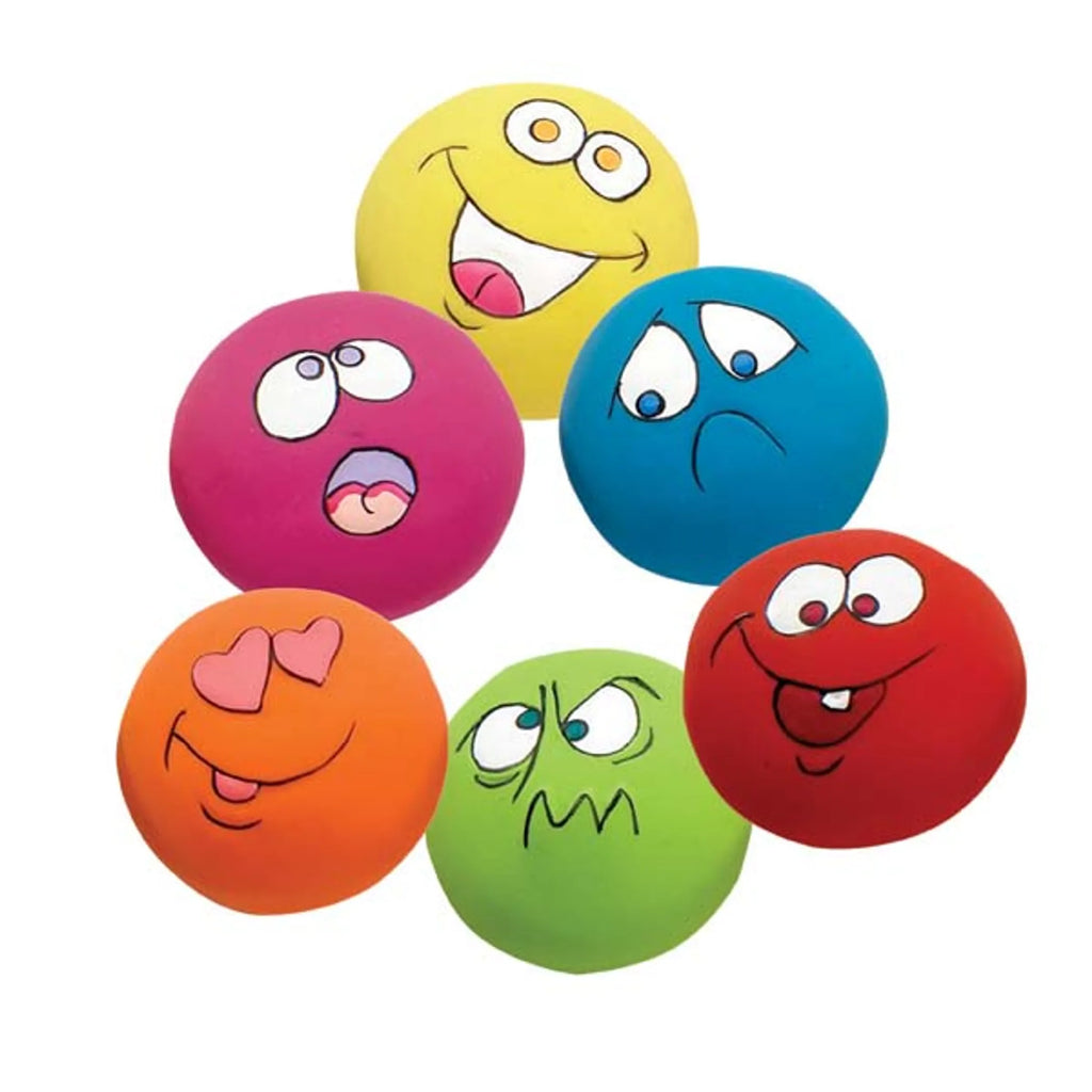 Zanies ZA Latex Toy PrePack S 6-piece set featuring colorful, flexible latex toys for children, in various shapes and bright colors.