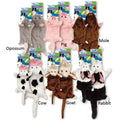 Large Farm Friend Unstuffies Cow dog toy by Griggles, plush no-stuffing toy with soft, detailed cow design for dogs.