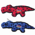 Chomper Gladiator Tuff Alligator dog toy, durable chew flying disc for active dogs, in bright green with textured alligator design.