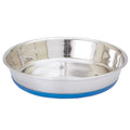 ProSelect 12oz shallow pet dish for dogs and cats, featuring a ceramic design with a smooth, rounded edge for easy eating.