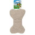 Digger's Woolly Bone dog toy, 9-inch plush squeaky chew toy for dogs, soft stuffed plush with bone shape from Digger's.