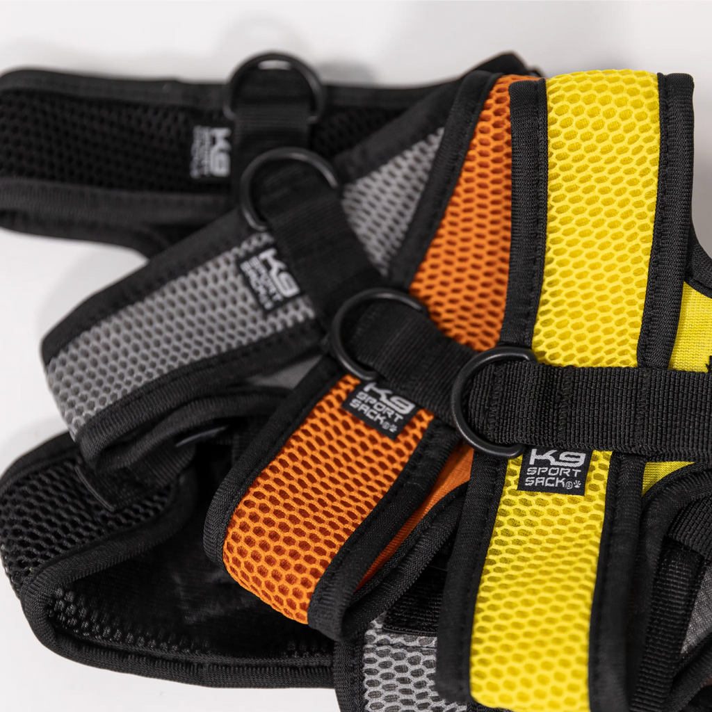 K9 Sport Harness by K9 Sport Sack, a durable dog harness with adjustable straps and padded chest for outdoor activities.