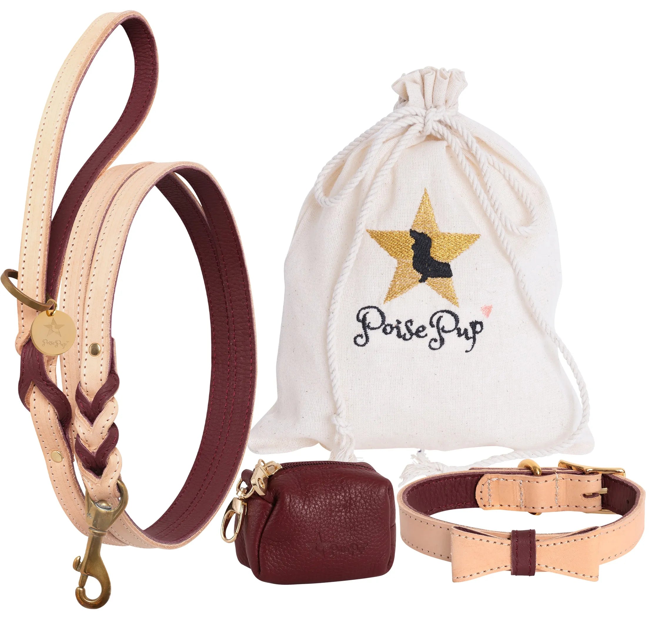 PoisePup grooming harness with adjustable straps and secure buckles, designed for comfortable pet grooming sessions.