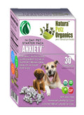 Organic Pet Systems Anxiety Starter Pack for dogs and cats, animal vitamins and supplements in a colorful package.
