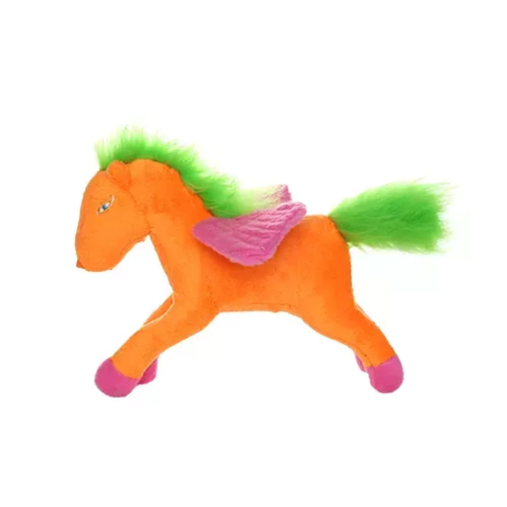 VIP Products Mighty Jr Liar Pegasus dog toy, durable plush squeaky toy designed for dogs, featuring a colorful Pegasus design.