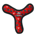 VIP Products Tuffy Ultimate Boomerang Dog Toy, durable and interactive fetch toy for dogs, shown in bright color with a flexible design.