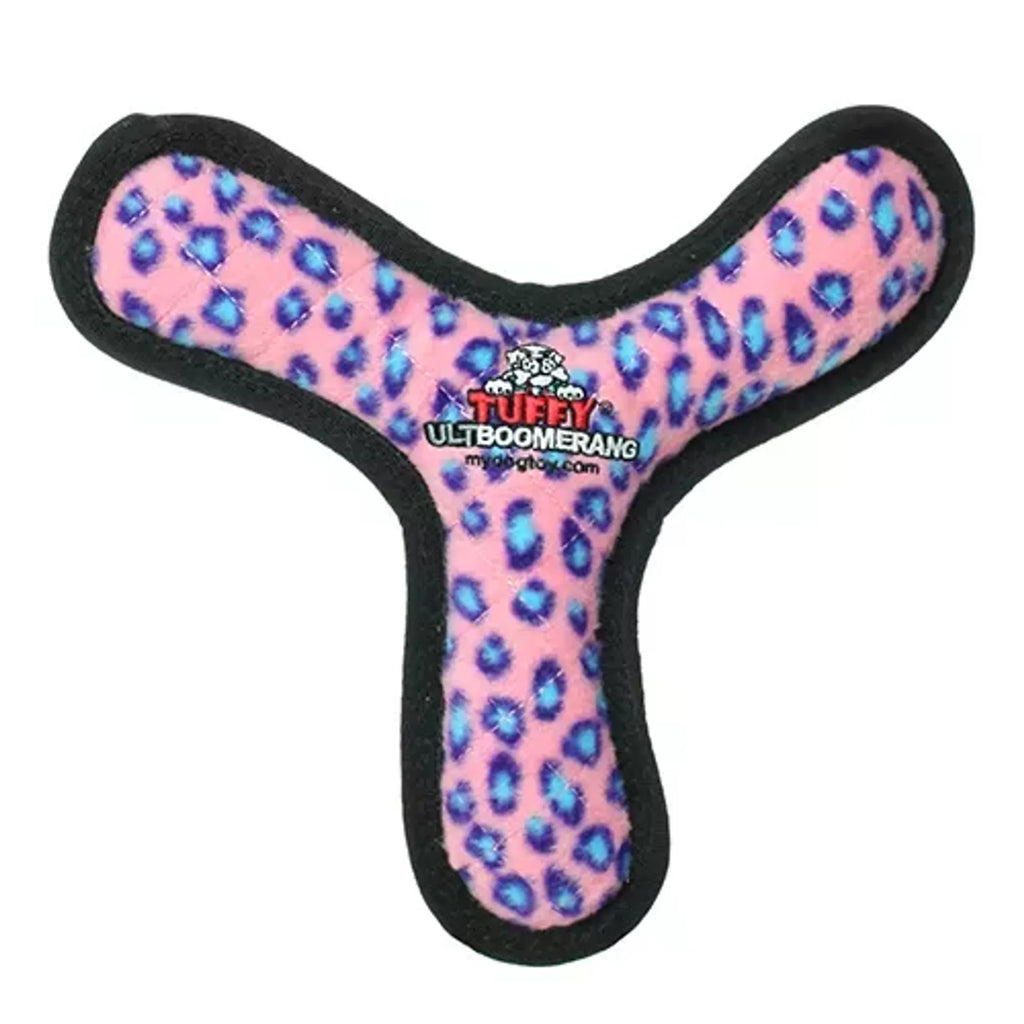 Durable Tuffy Ultimate Boomerang dog toy from VIP Products, designed for interactive fetch and play for dogs.