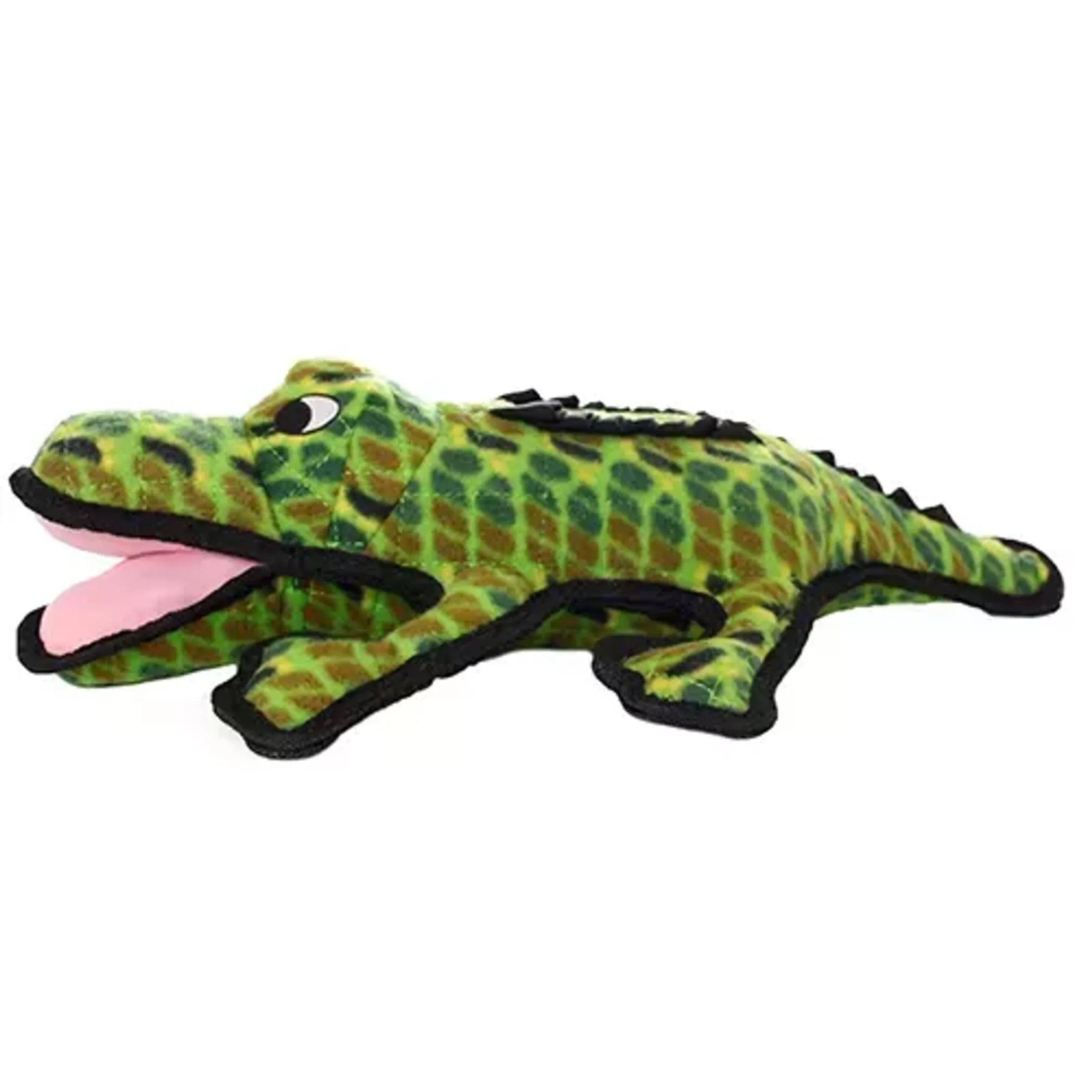 Durable plush Tuffy Ocean Creature dog toy by VIP Products, interactive pet toy featuring colorful ocean animal design.