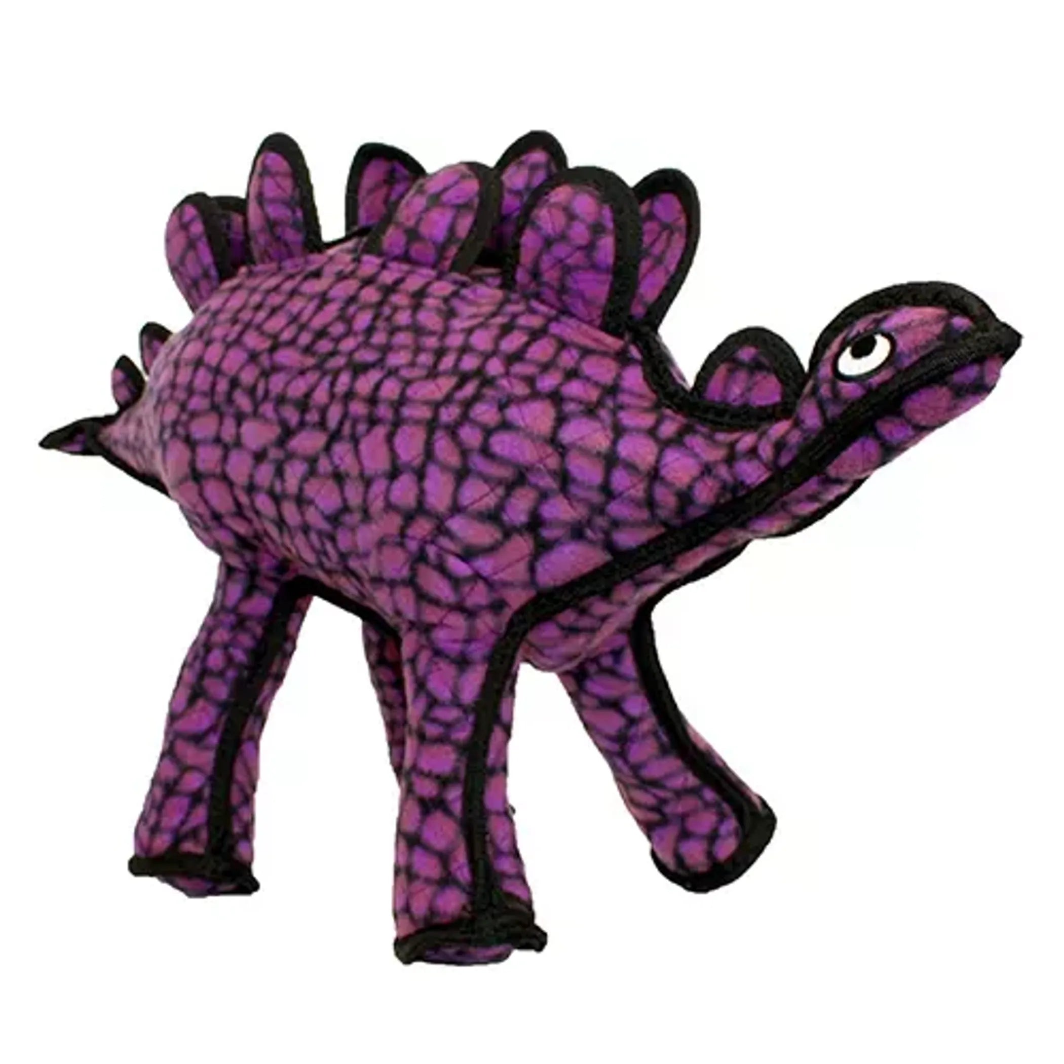 Tuffy Dinosaur T-Rex dog toy by VIP Products, soft durable plush with squeaker for dogs to chew and play with.