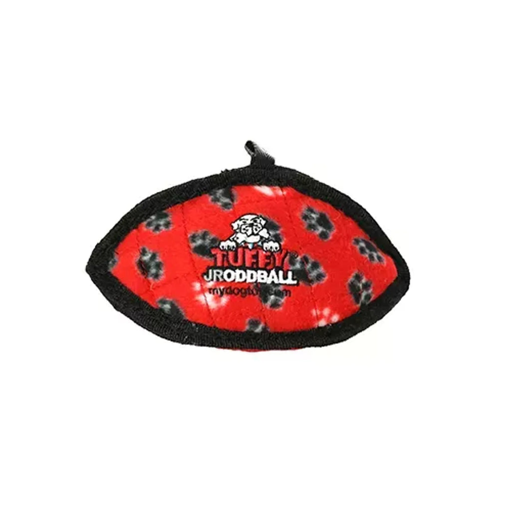 VIP Products Tuffy Jr Odd Ball dog toy, durable interactive fetch toy for dogs, featuring a colorful, soft fabric design.
