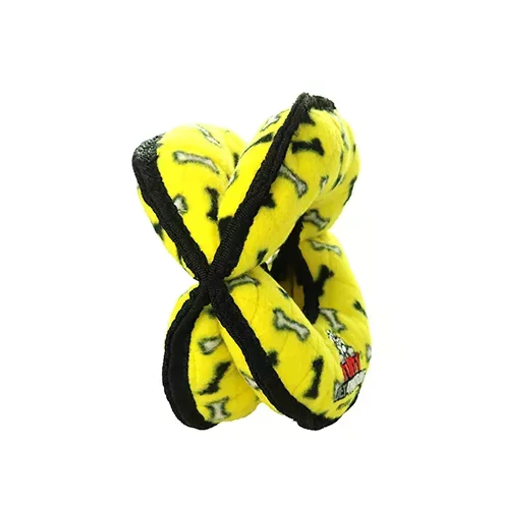 Durable Tuffy Ultimate 4-Way Ring dog toy by VIP Products, interactive rubber ring for dogs, designed for play and chewing.