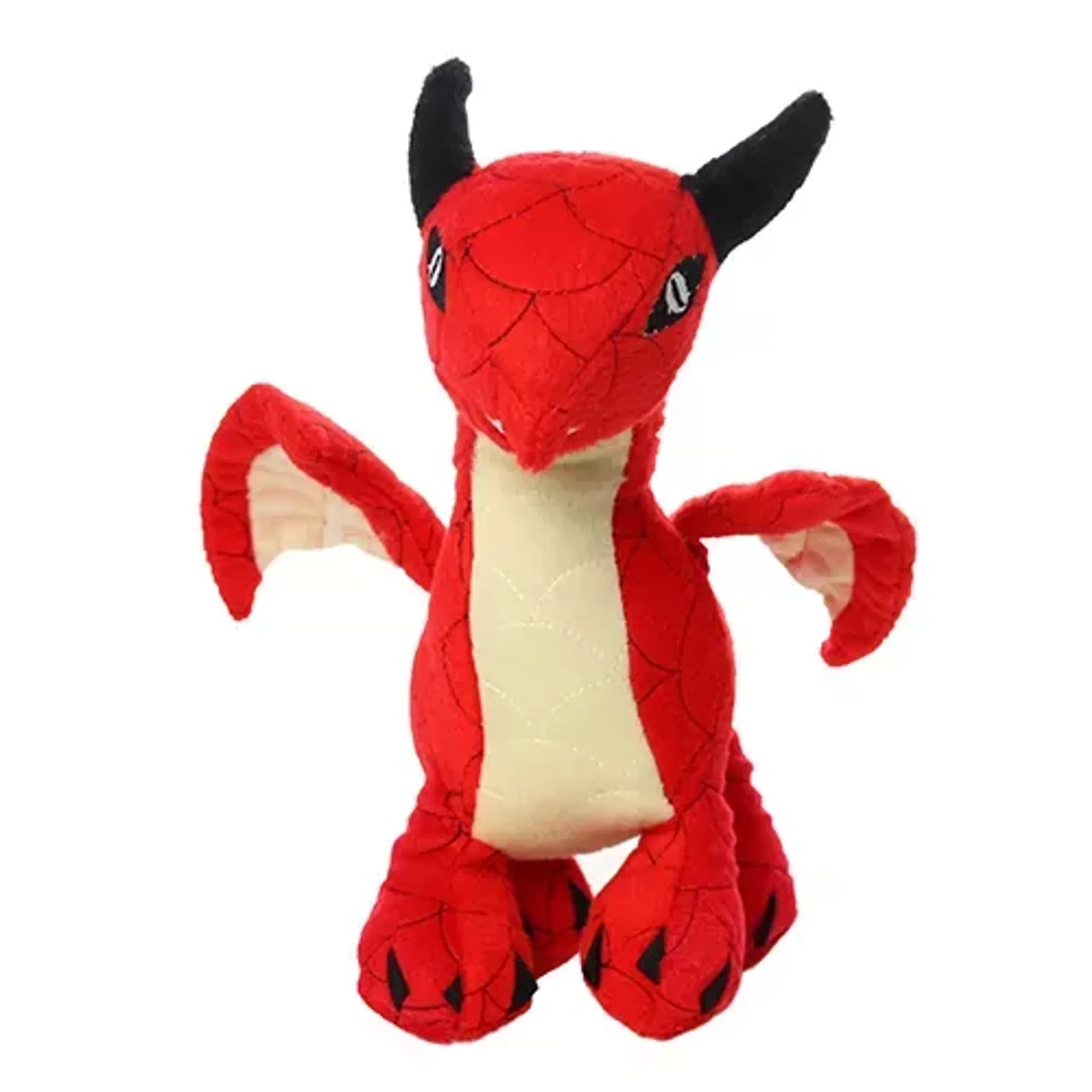 VIP Products Mighty Dragon dog toy, colorful plush and rubber toy designed for playing and chewing.