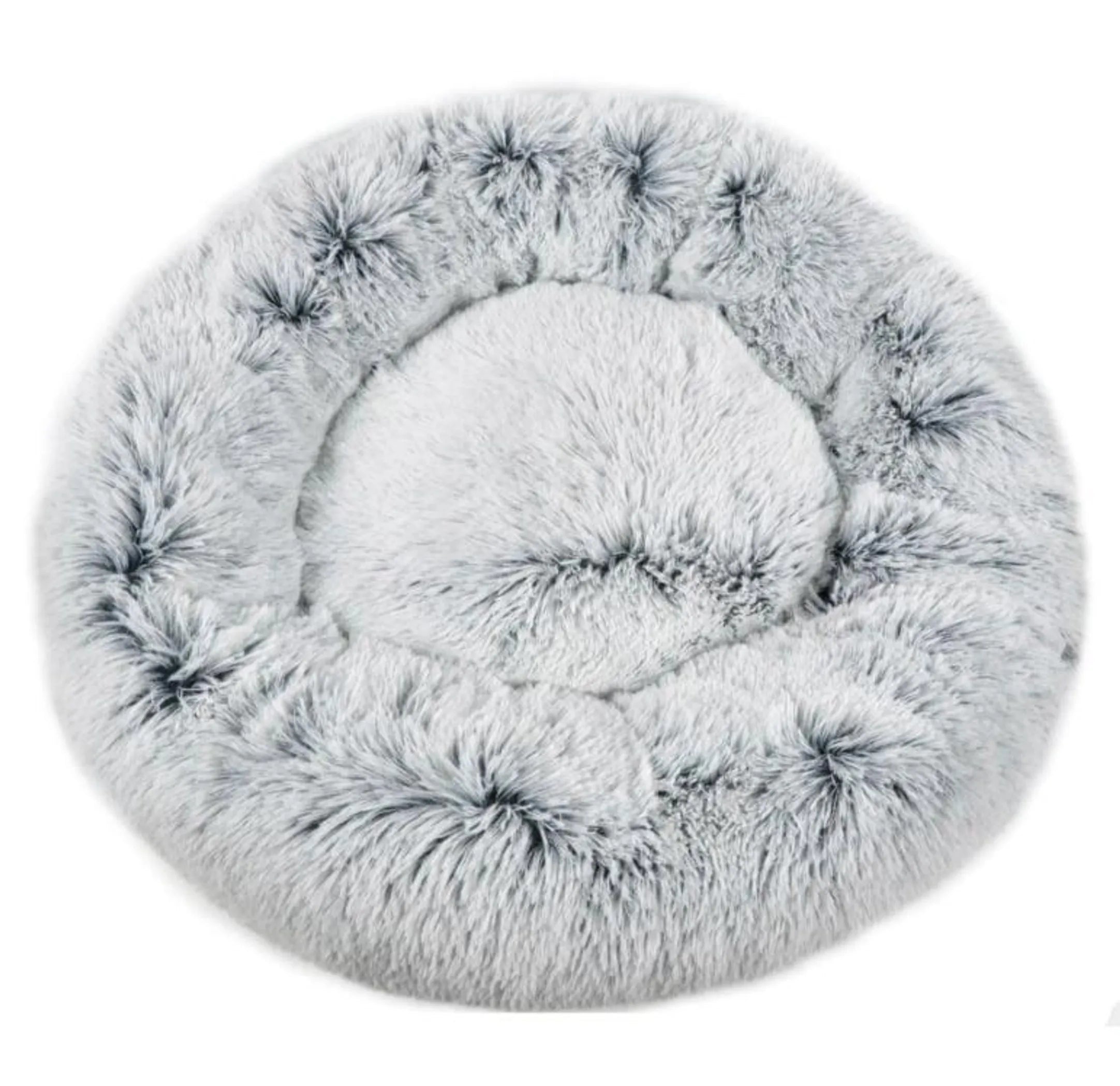 Soft Mr. Peanut's OrthoPlush dog bed with plush fabric and raised edges, designed for comfort and support for pets.