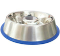 Mr. Peanut's Slow Feed Anti Bloat Dog Bowl with silicone base, designed to prevent choking and promote healthy eating for dogs.