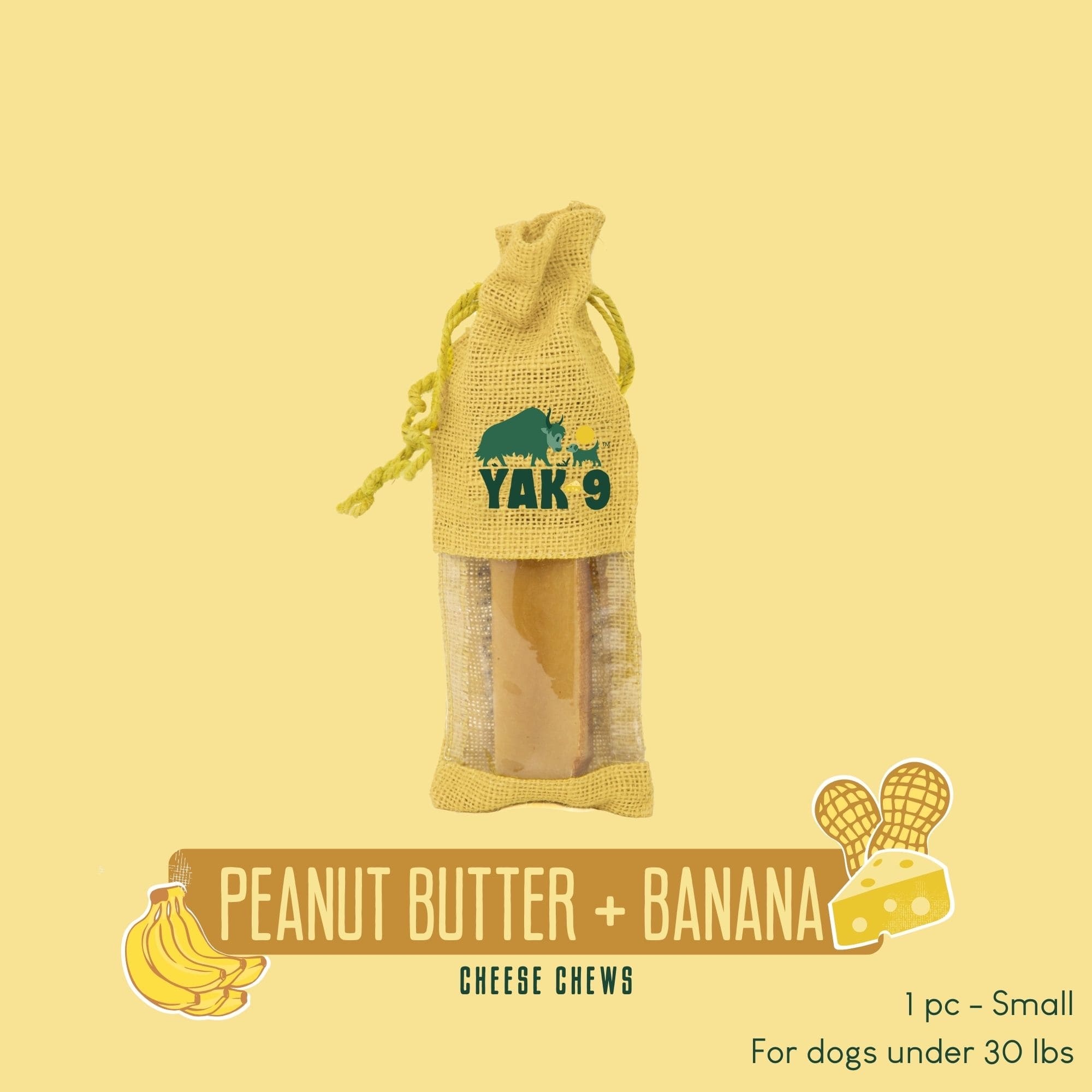 Peanut Butter & Banana Chews for Dogs