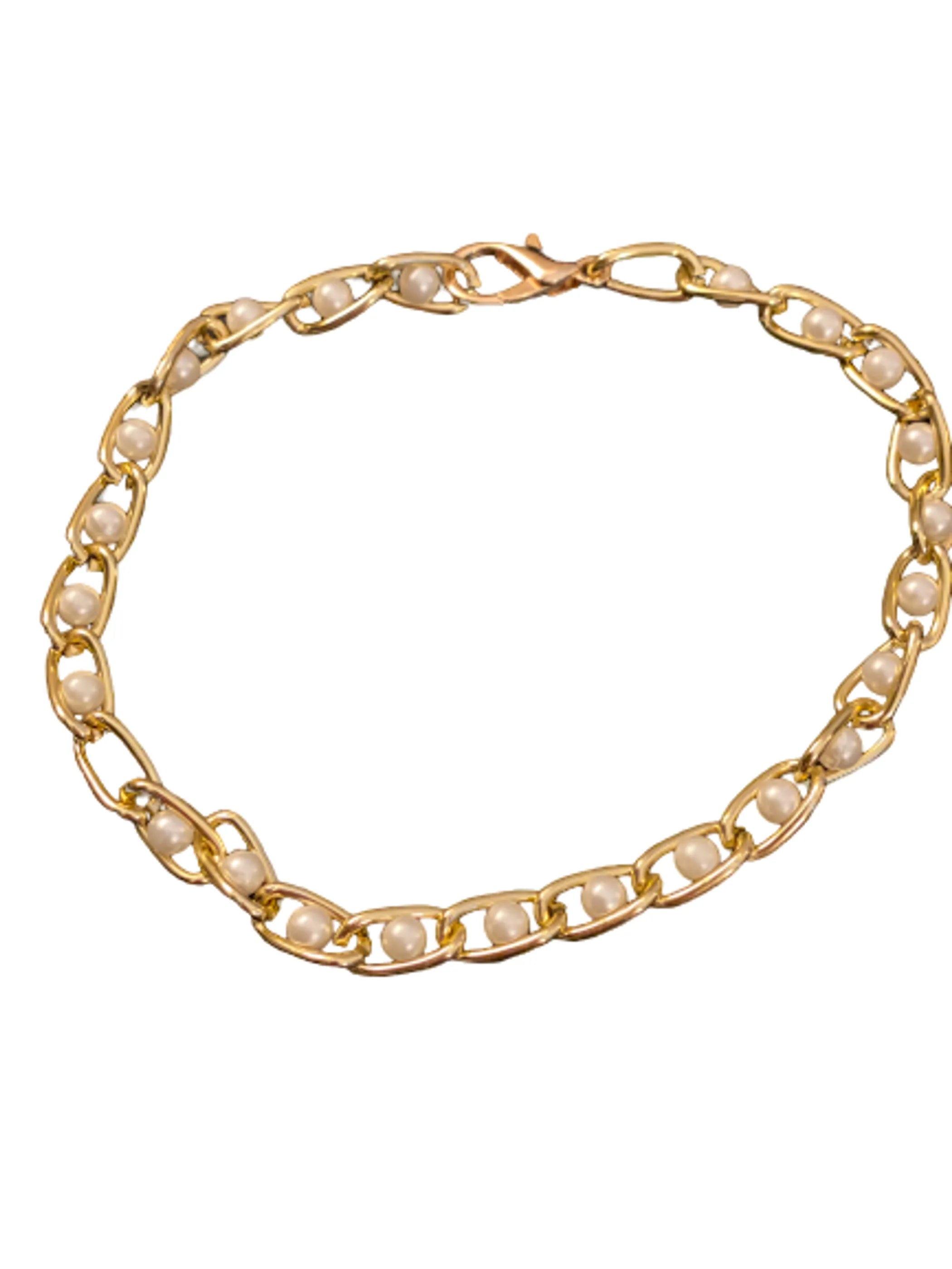 Pearlluxe dog collar by Bark Fifth Avenue featuring a stylish, elegant design with pearl accents on a durable collar.
