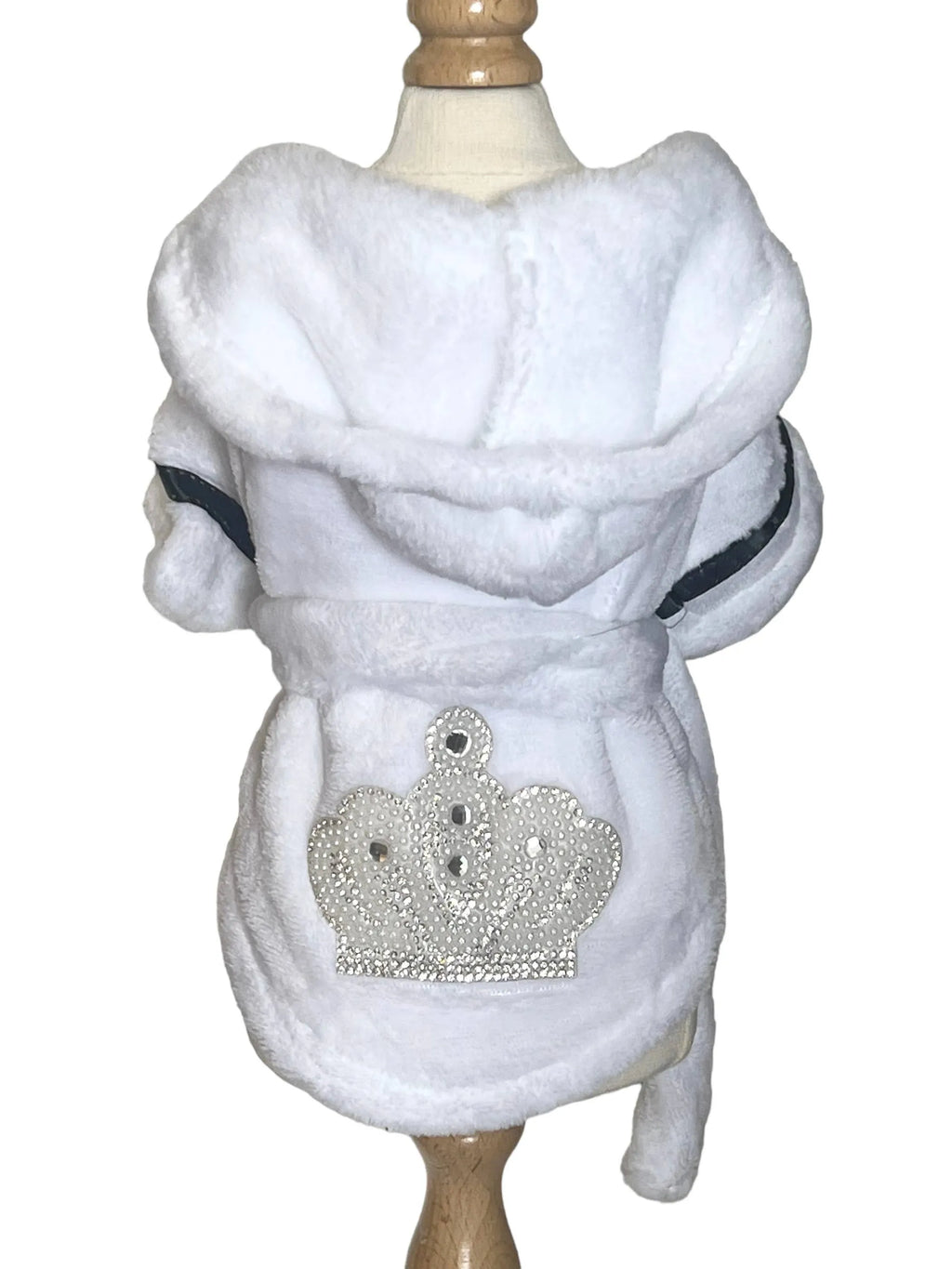 Bark Fifth Avenue My Plush Spa Robe for dogs, soft and cozy grooming supply with a plush texture, designed for comfortable drying.