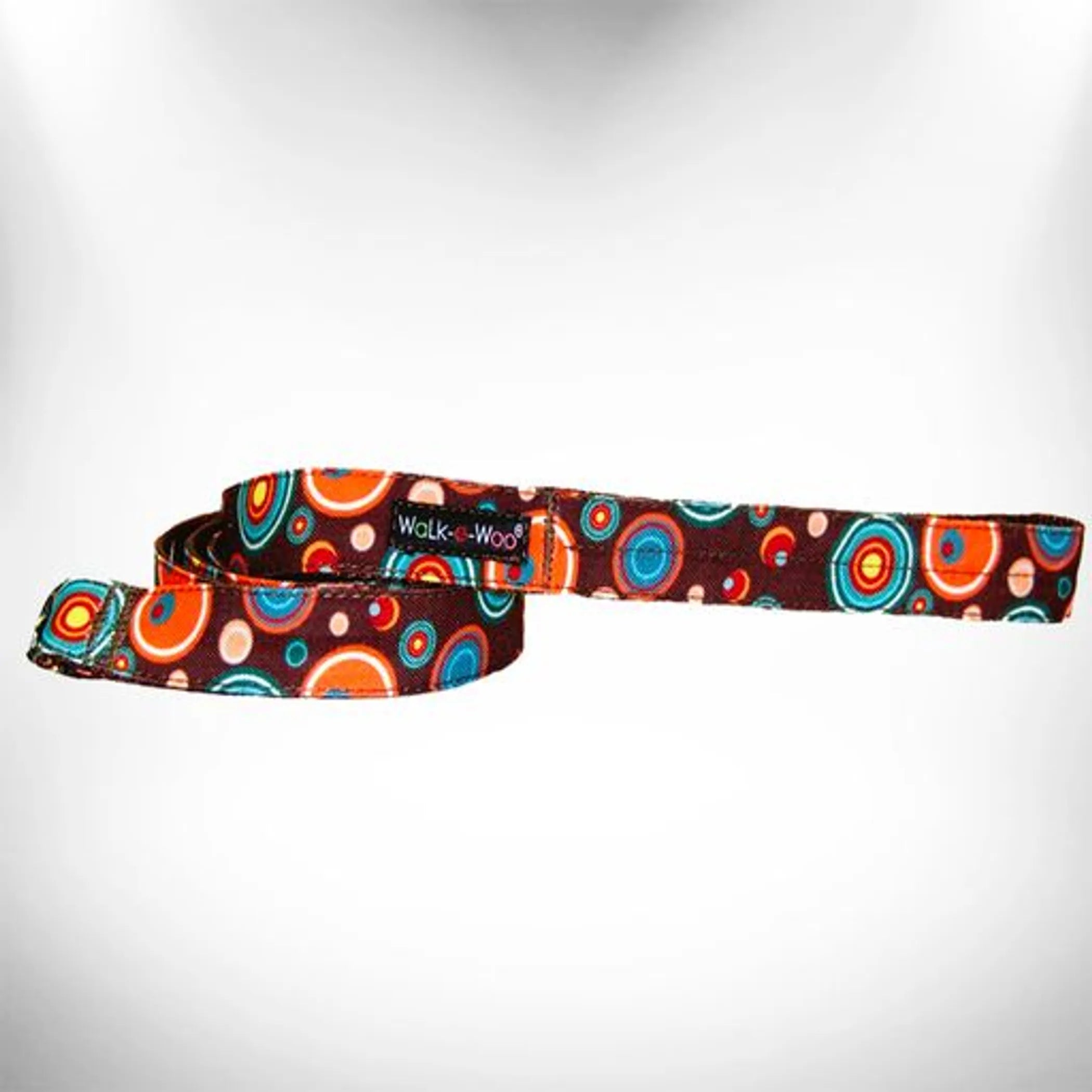 Martini dog lead by Walk-e-Woo featuring a durable nylon leash with a metal clasp for secure walking of small to medium dogs.