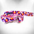 Walk-e-Woo Colorado and Texas dog leads, durable nylon leashes for pets, featuring scenic country designs in vibrant colors.