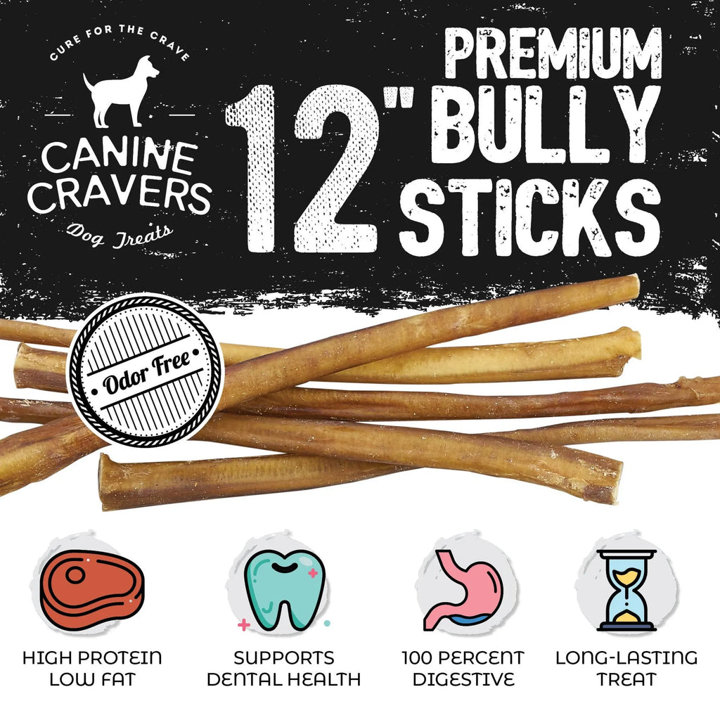Pure Pals premium beef bully stick dog treat, natural and durable chew for dogs, shown in the product image.