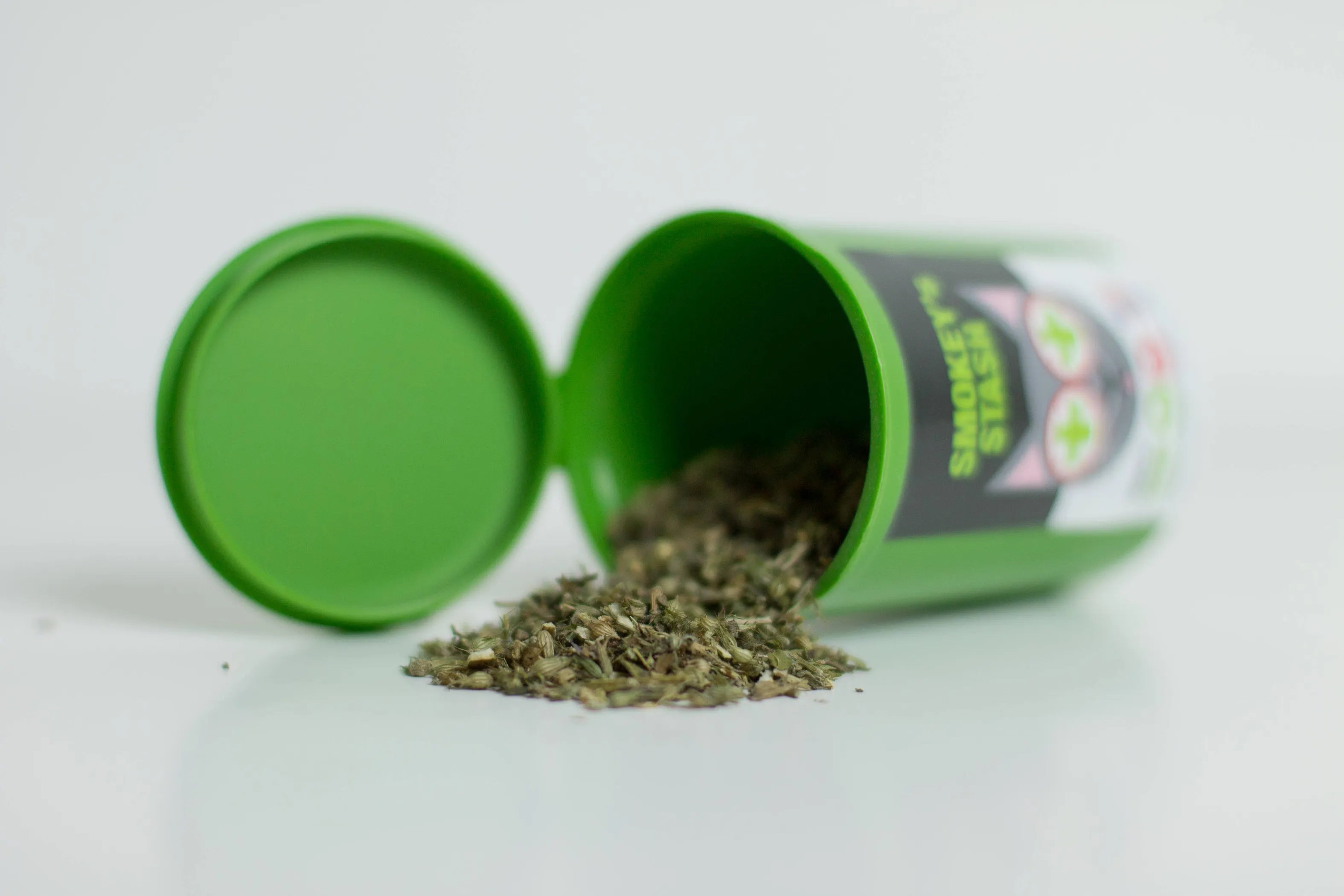 Smokey's Stash Organic Catnip OG Puss Pop Top treat for cats, with fresh, organic catnip in a colorful packaging.