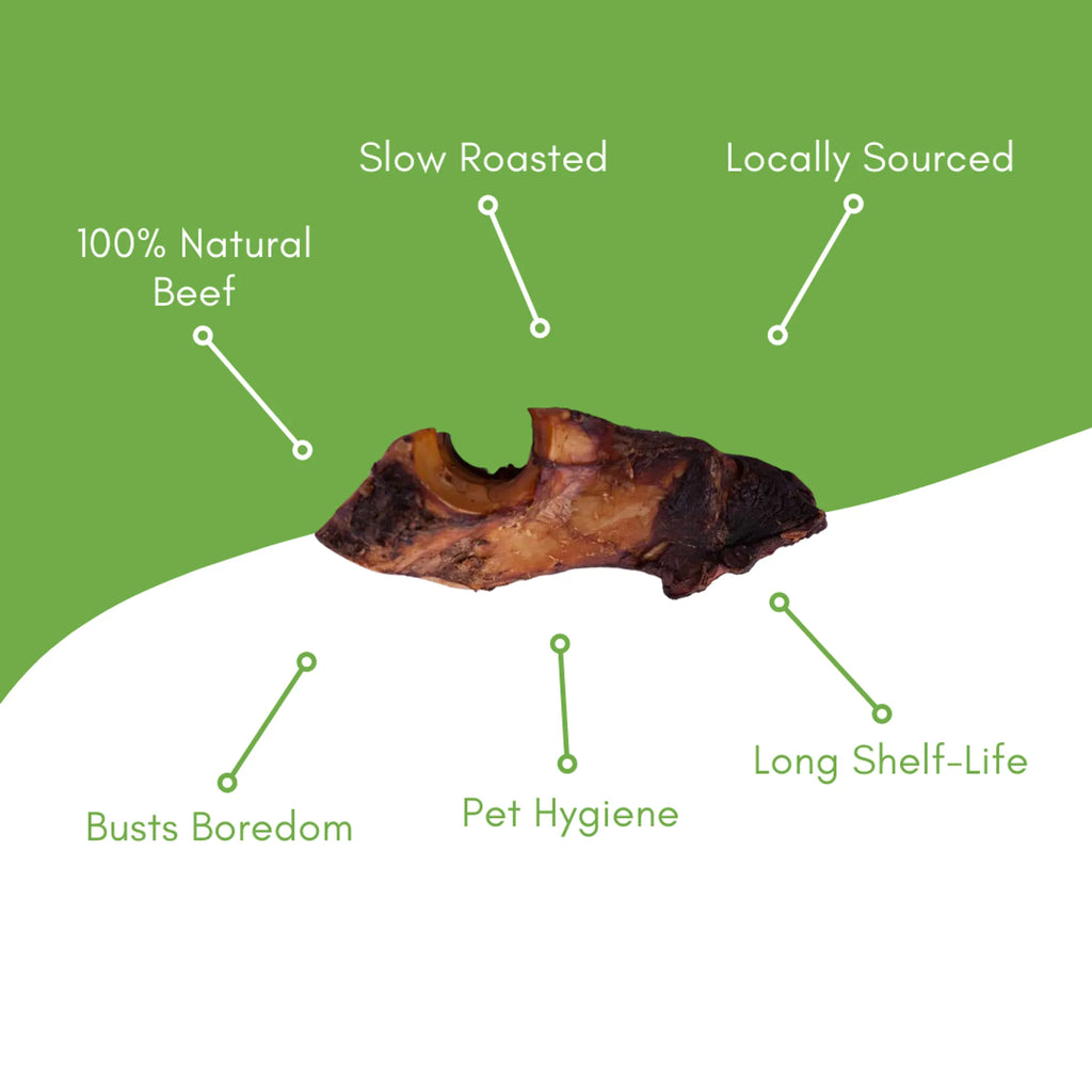 ChewMax Pet Products Beef Tidbit Dog Treat Bag for training and rewards, showing the treat bag with beef treats inside.
