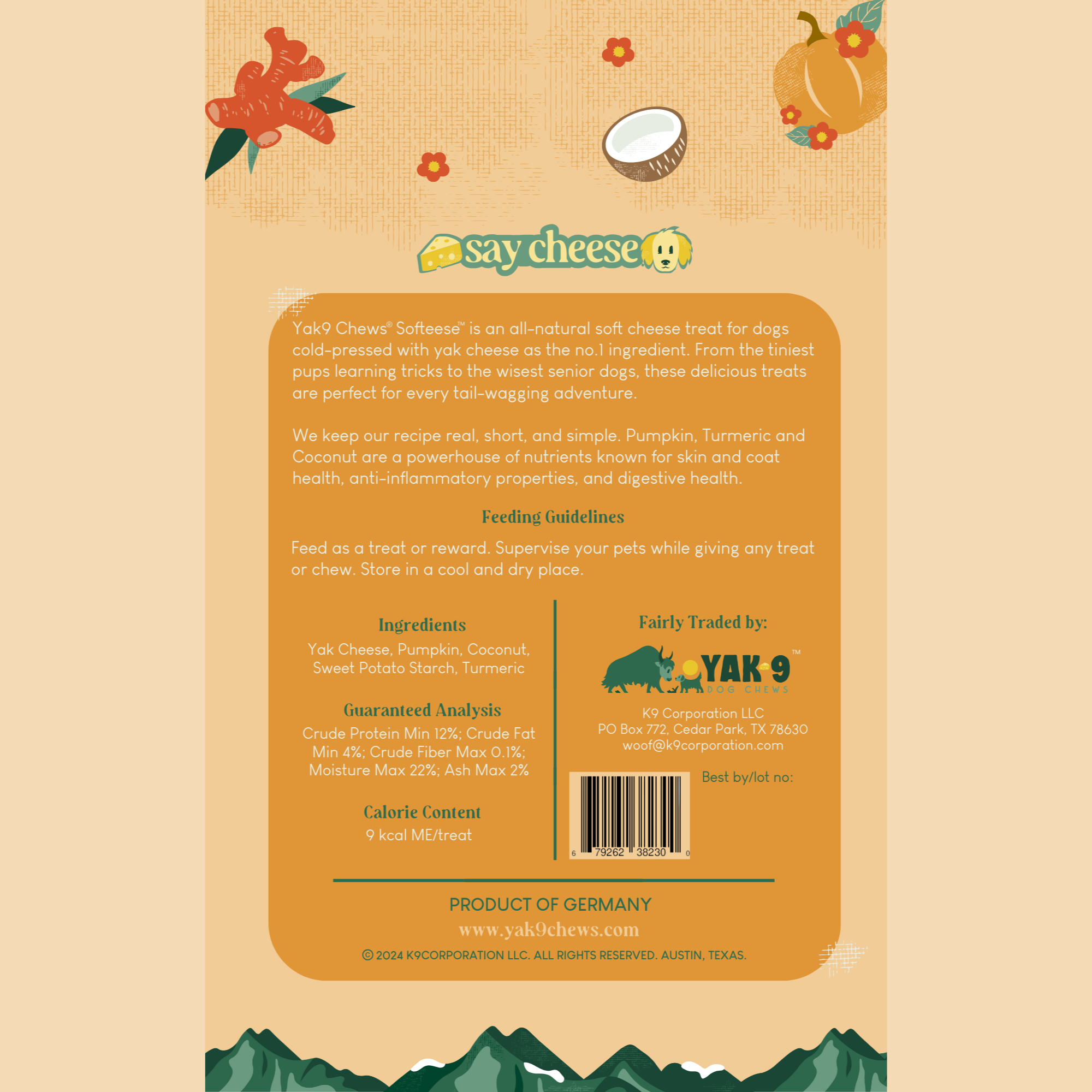 Yak9 Softeese – Cheese Bites for Dogs