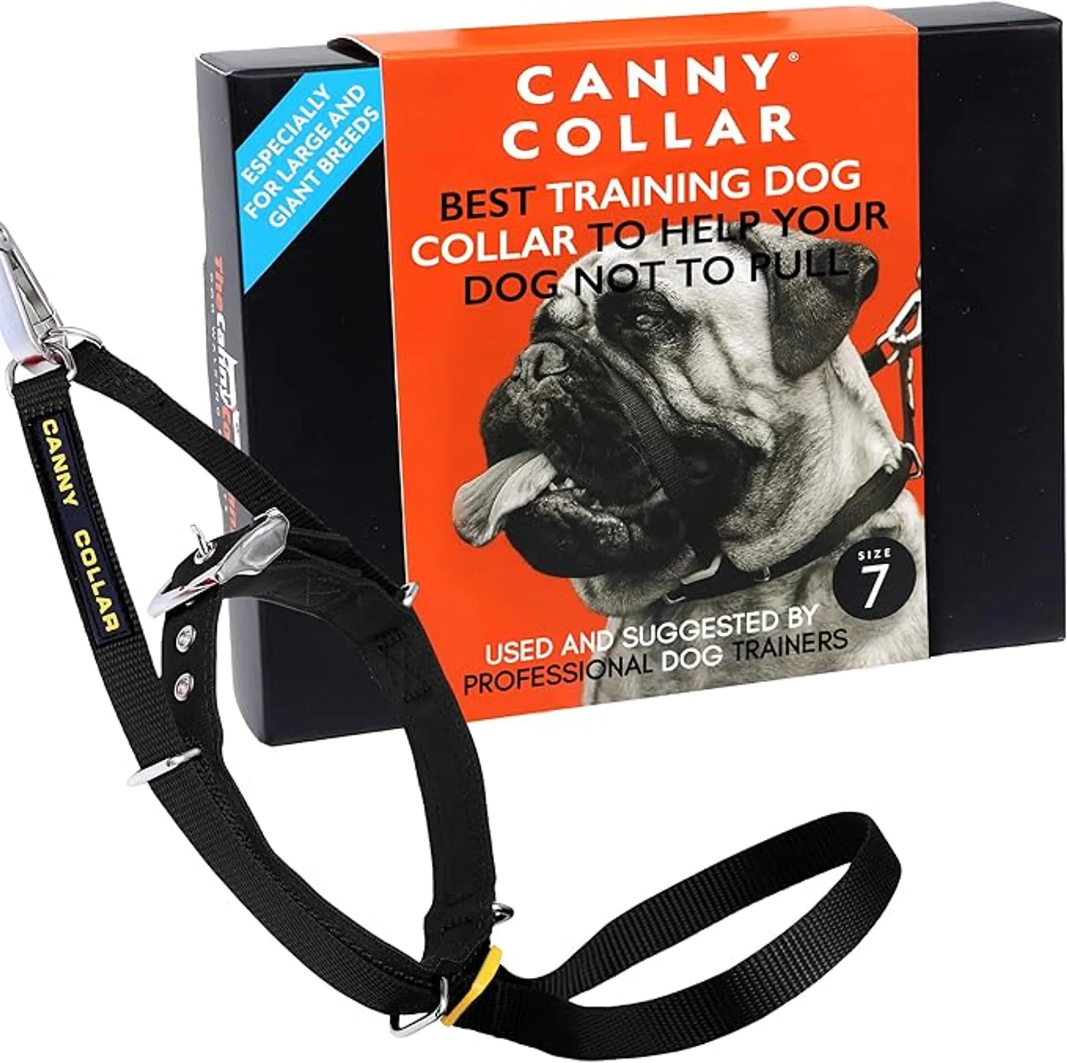 CannyCo America no-pull dog head collar with adjustable strap, gentle leash training aid for comfortable control during walks