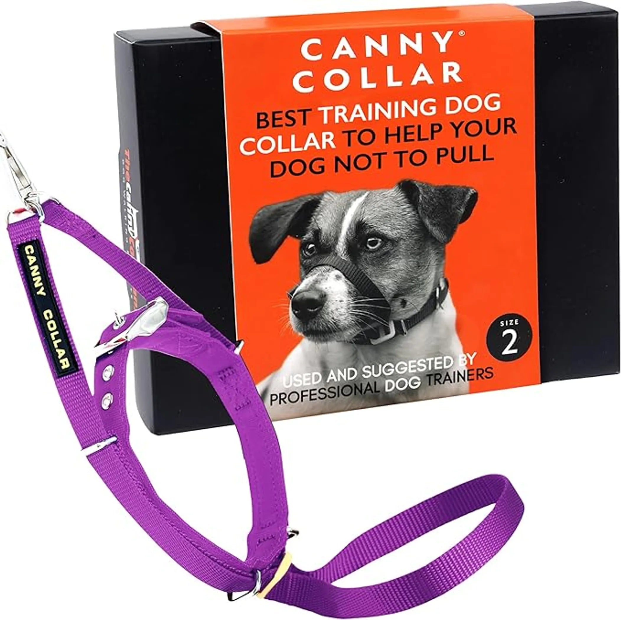 CannyCo America no-pull dog collar with gentle leash training aid, showcasing the humane head collar for effective control.