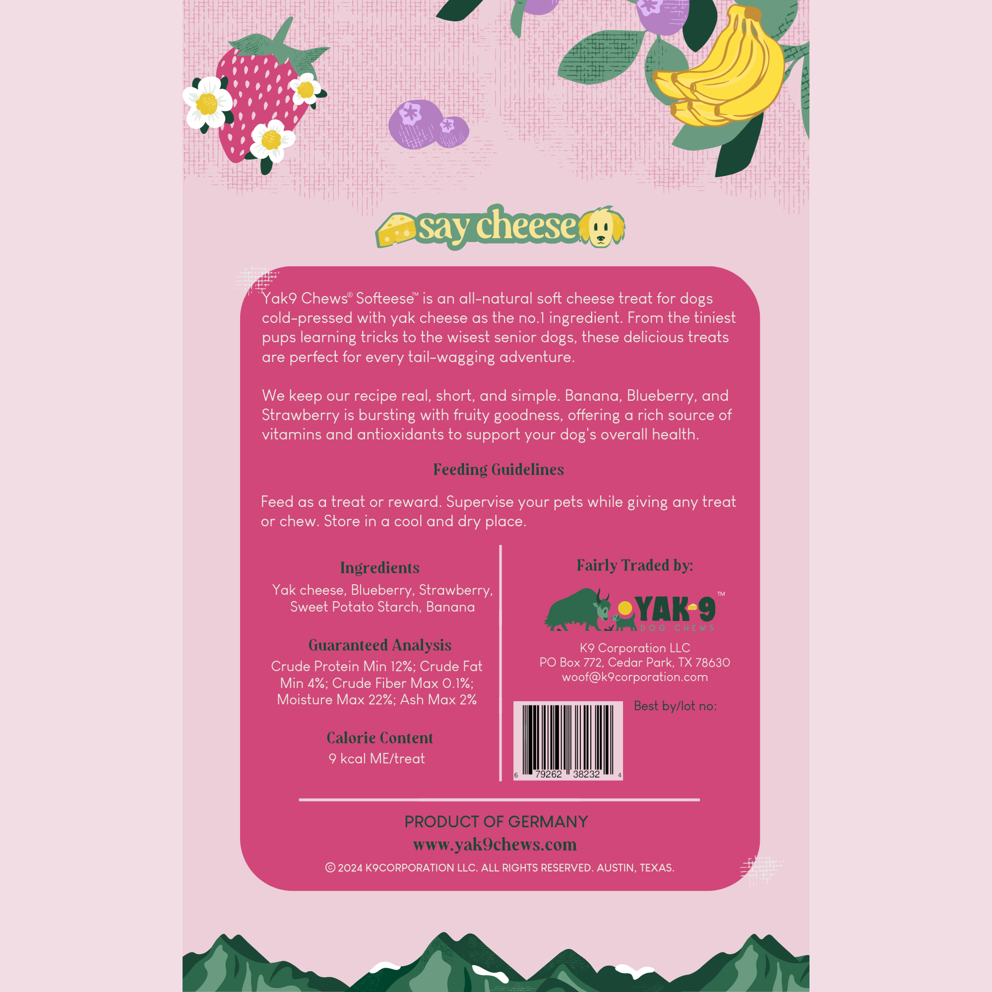 Yak9 Softeese – Cheese Bites for Dogs