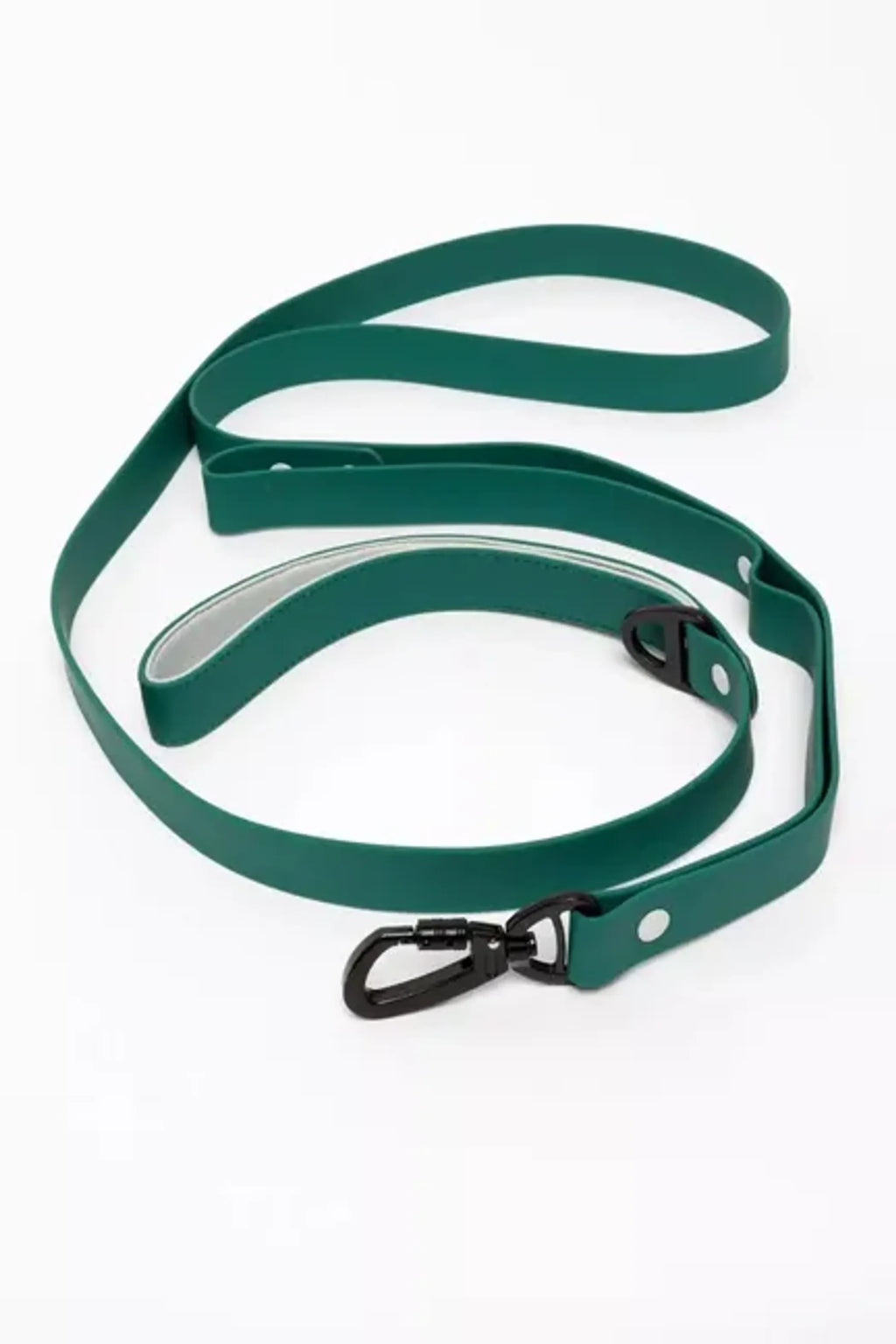 Siberian Spruce waterproof dog leash by Aria the Fox, durable nylon leash with metal clasp for secure dog walking.