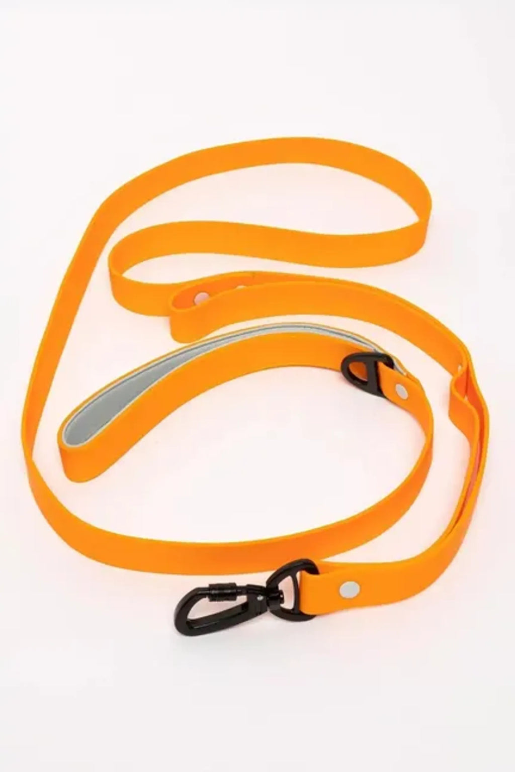Crimson Glow waterproof dog leash by Aria the Fox, durable nylon leash with metal clasp for walking dogs outdoors.