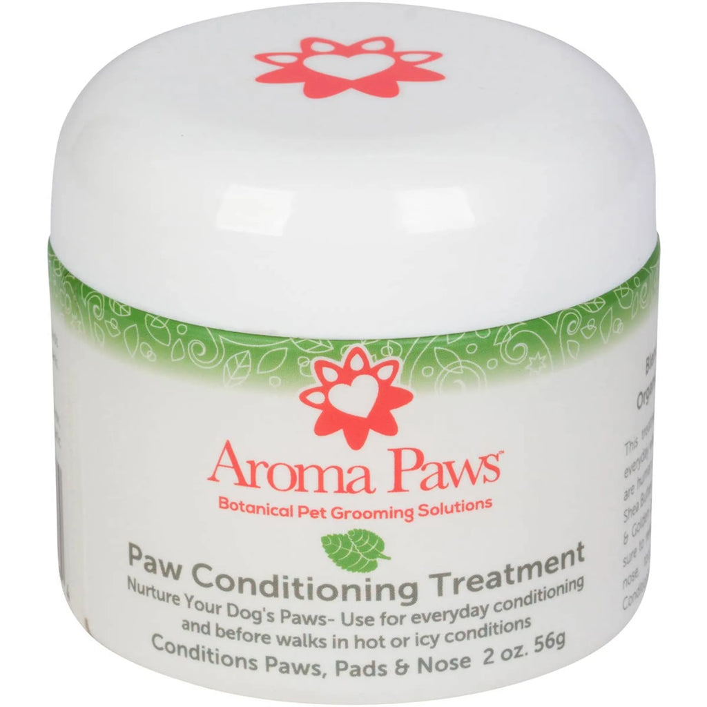 Aroma Paws 2 oz paw conditioning treatment for dogs and cats, featuring paw balm care for healthy, moisturized pet paws.