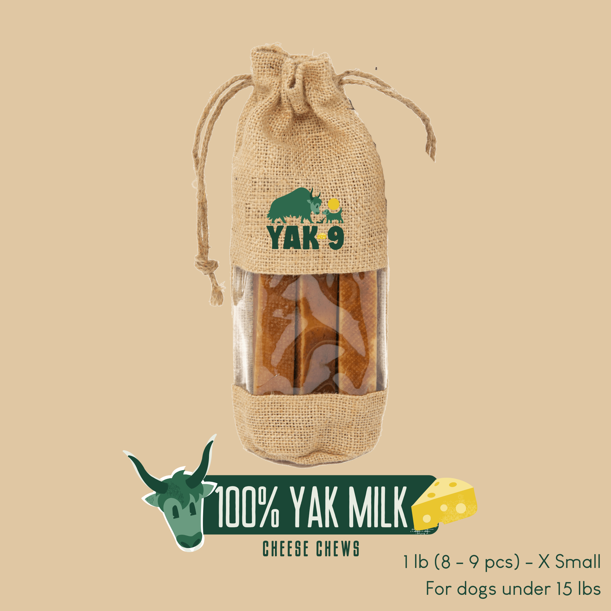 100% Yak Milk Chews for Dogs