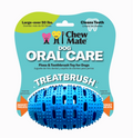 Chewmate natural rubber football dental care toy for dogs, designed for chewing and oral health.