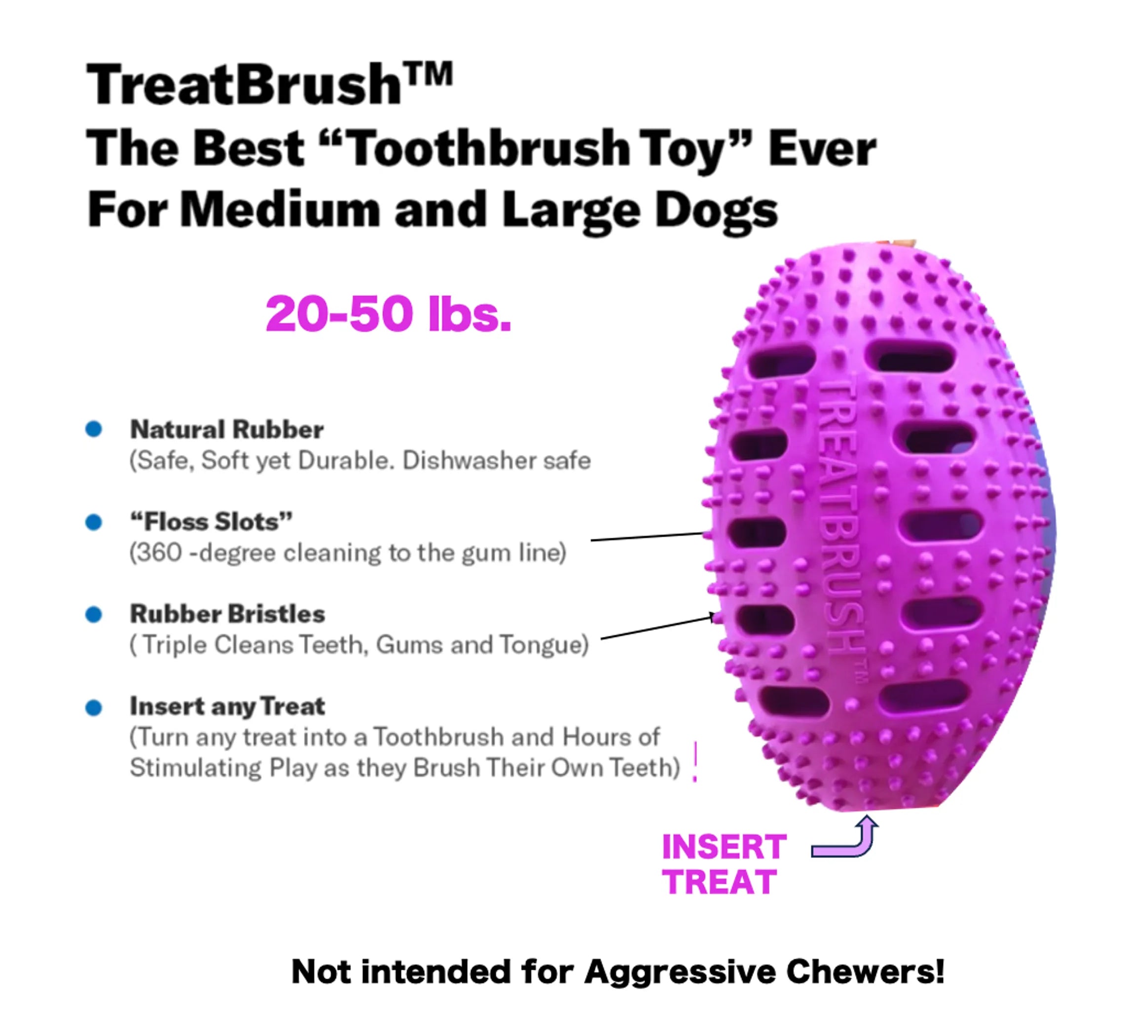 Chewmate Natural Rubber Football Oral Care Toy for dogs, designed for dental health and chewing fun.