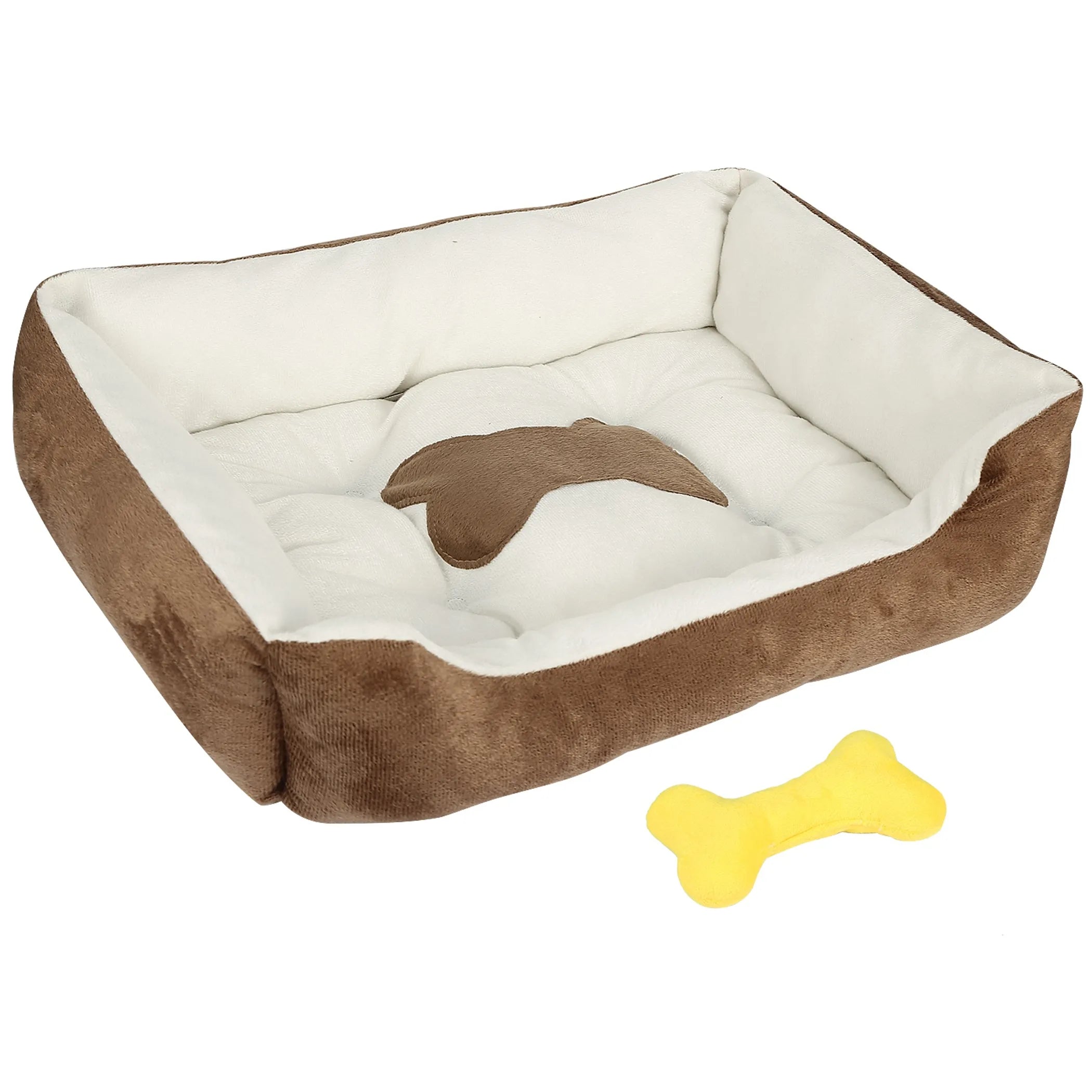 Large brown Linx Group pet dog bed, soft and warm with plush fabric, suitable for cozy comfort for dogs.