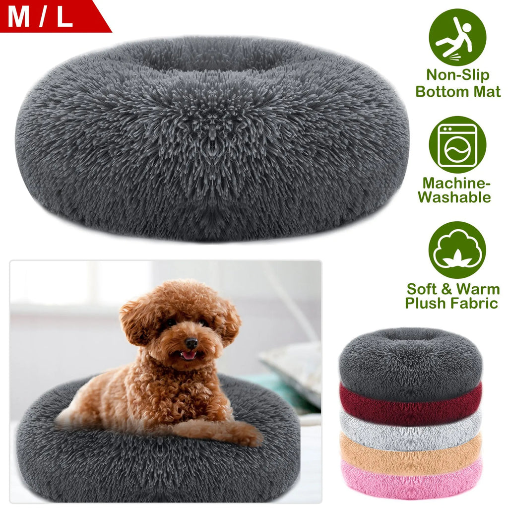Pink fleece pet bed for puppies and cats, soft and warm, designed for comfort from Linx Group.